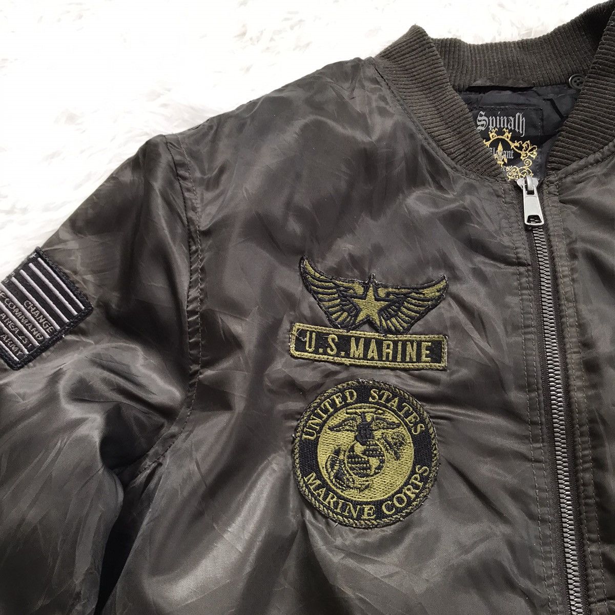 Japanese Brand Spinalh bomber style jacket military Size US M / EU 48-50 / 2 - 6 Thumbnail