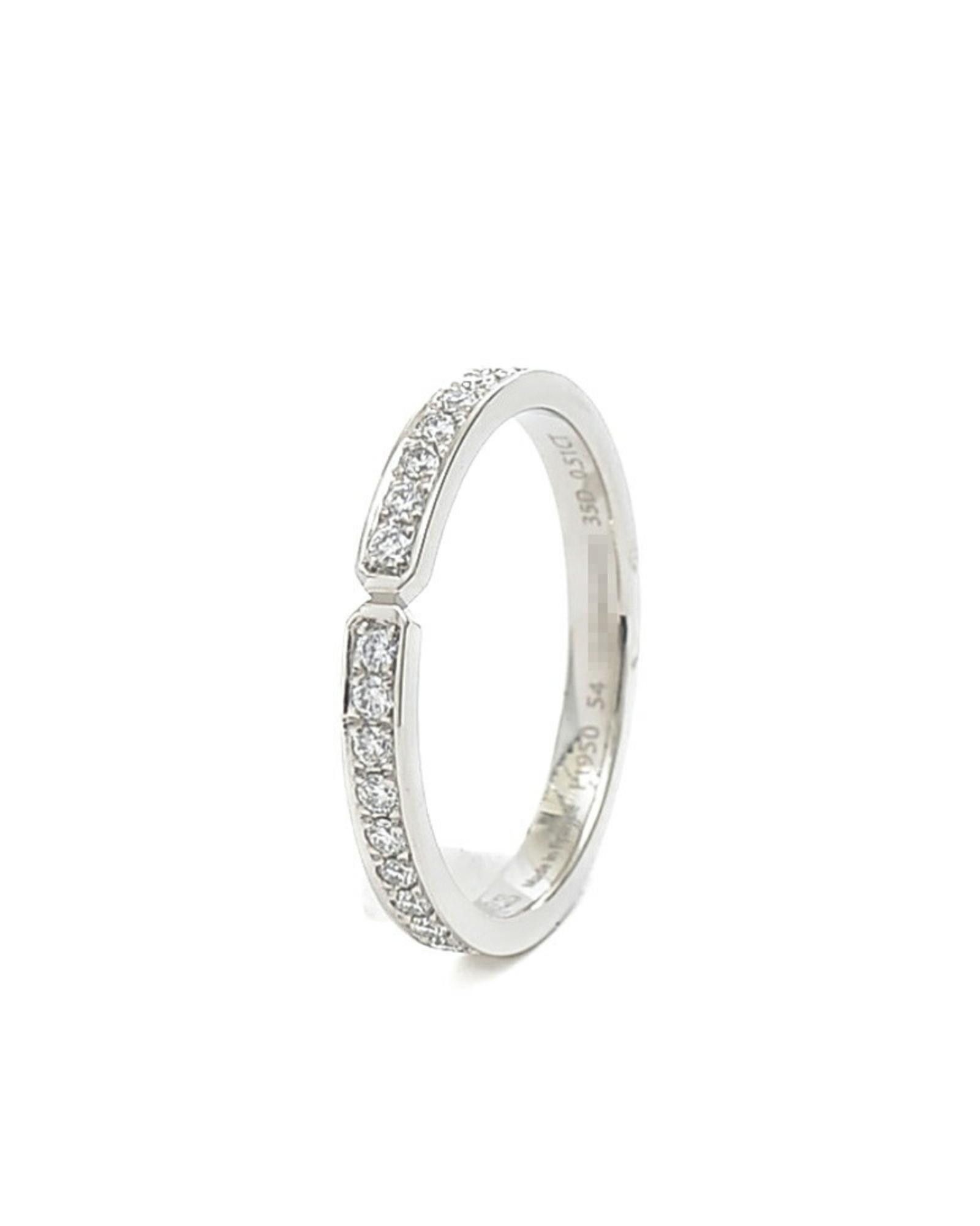 image of Hermes Platinum Band Ring For Women in Silver