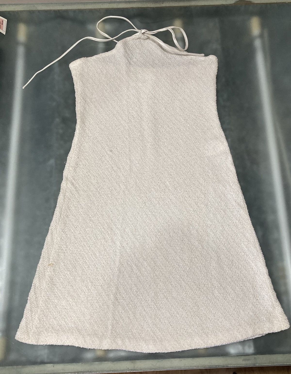 Japanese Brand Runway Knit Halter Dress Leather Pocket Archive Size XS / US 0-2 / IT 36-38 - 9 Thumbnail