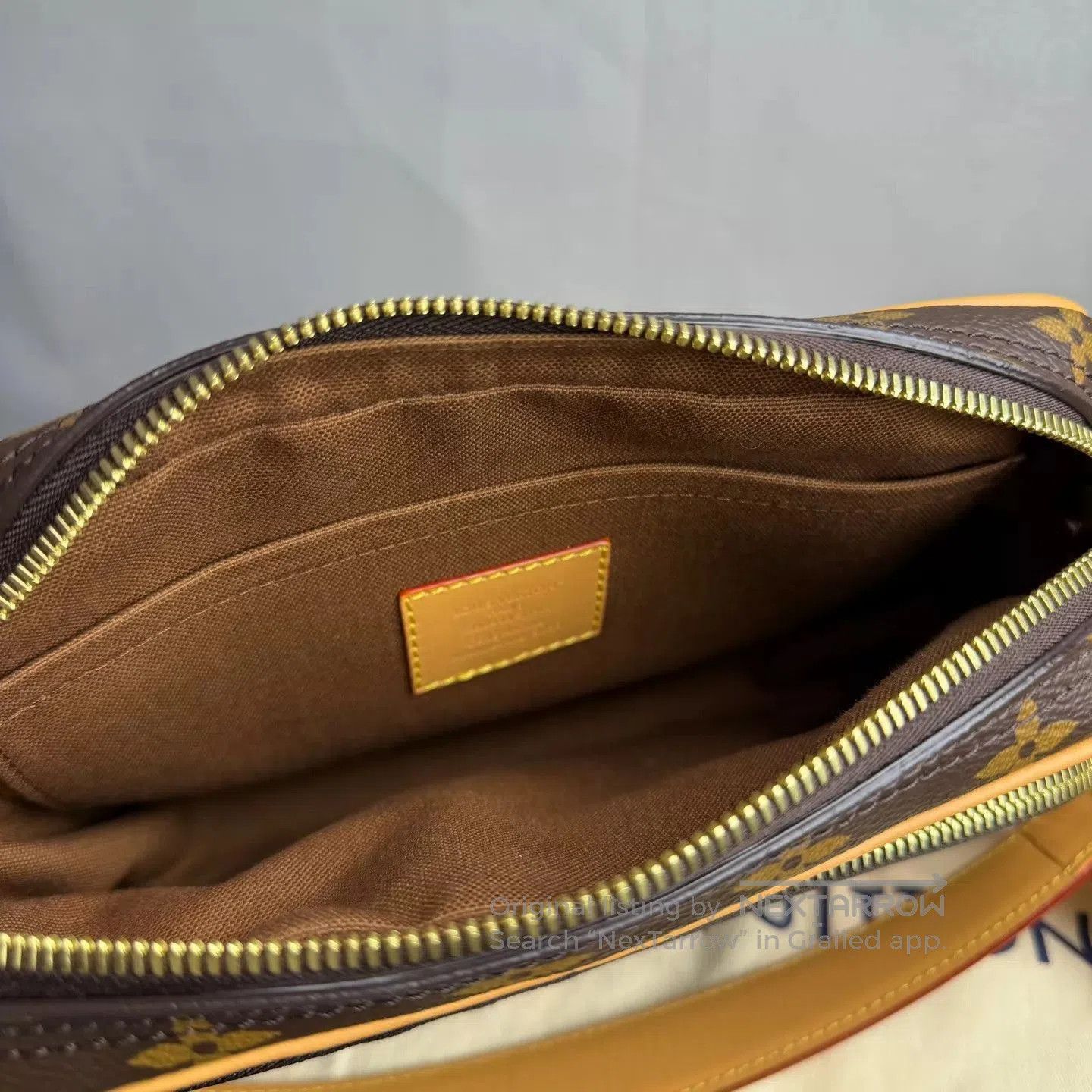 Louis Vuitton Brown Checkered Monogram Crossbody Bag. Size ONE SIZE - 8 Thumbnail