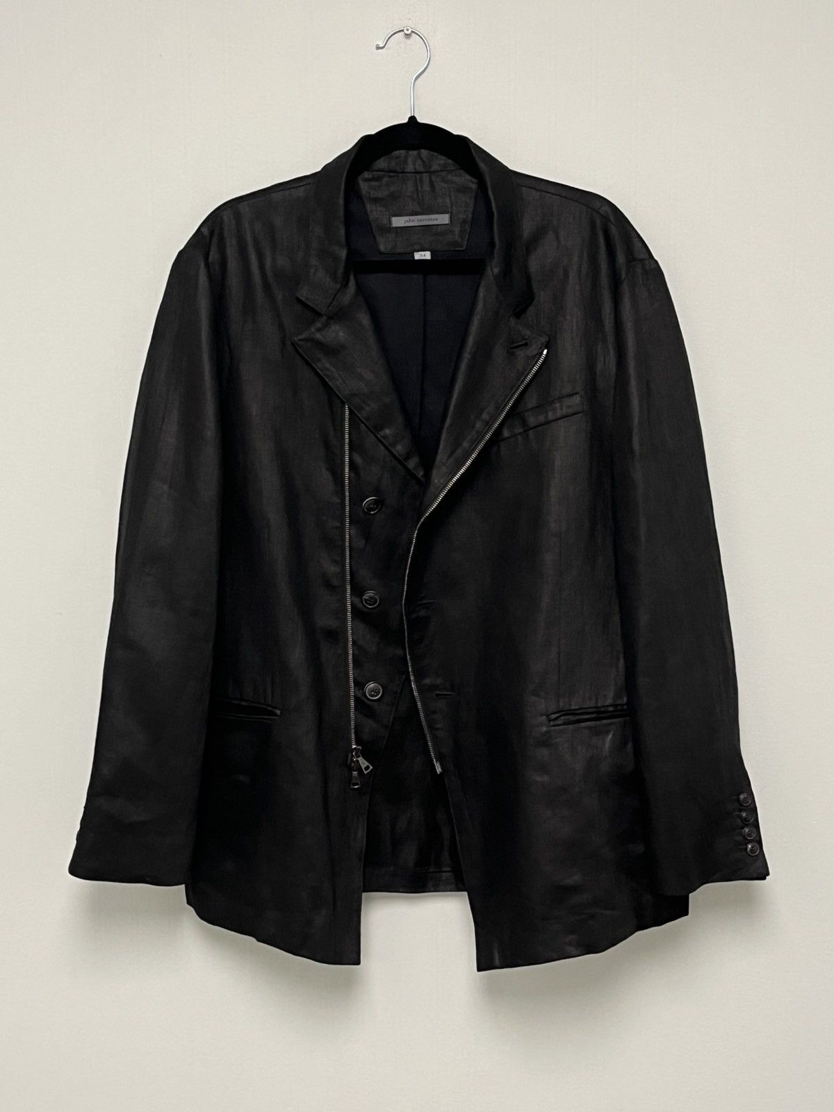 John Varvatos Convertible lapel jacket. Size WU 54 USA 44 Size US L / EU 52-54 / 3 - 8 Thumbnail