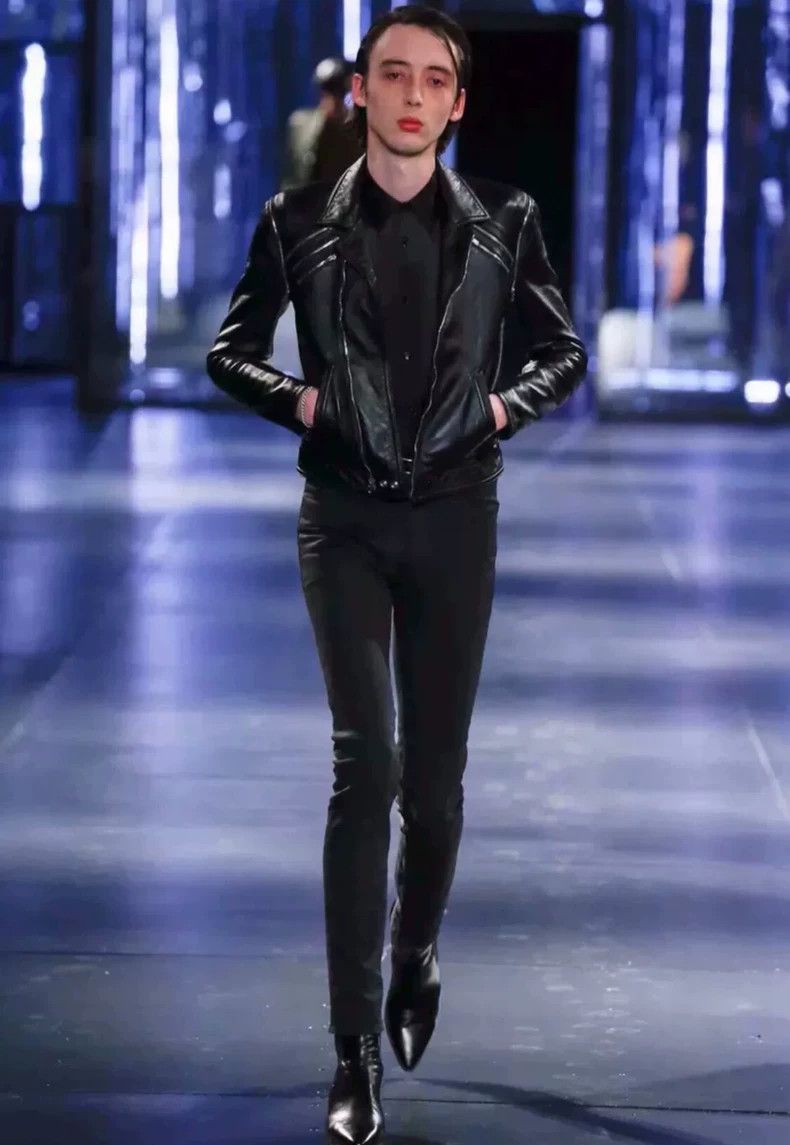 Yves Saint Laurent Saint Laurent 15fw 5-Zip Lambskin Biker jacket