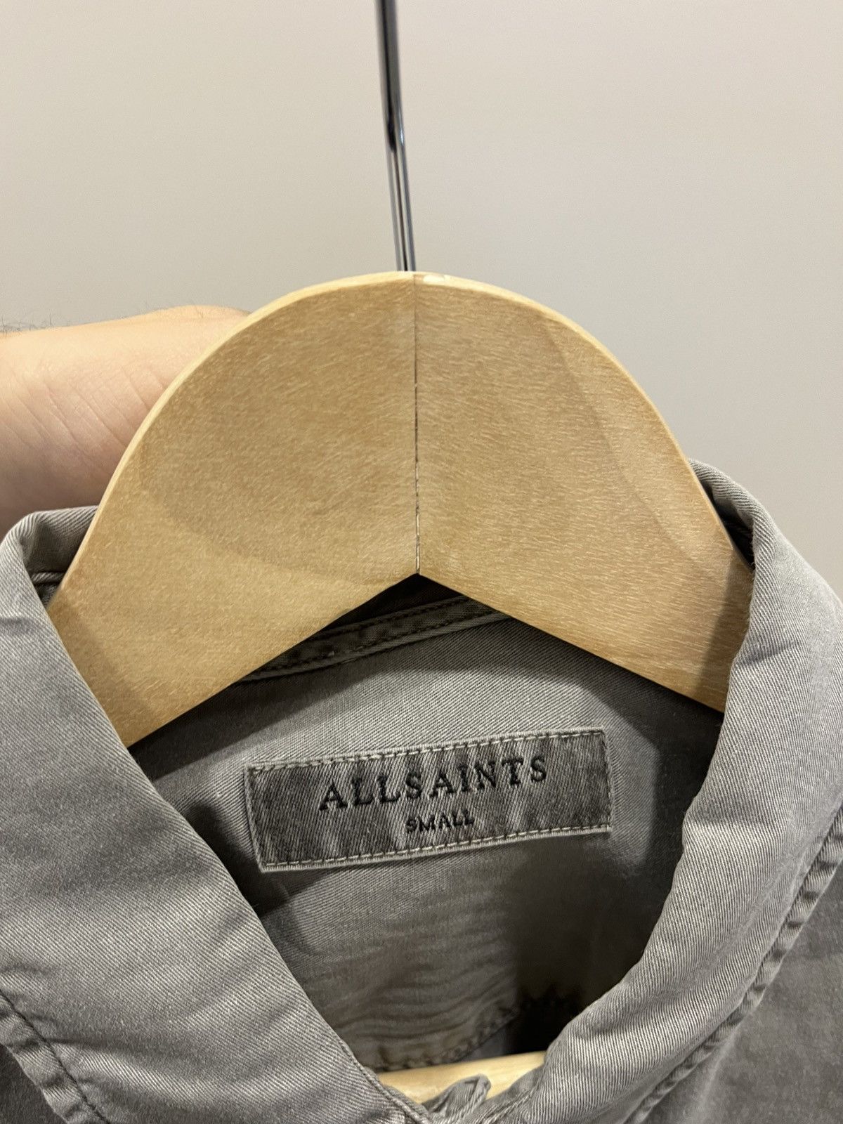 Allsaints Allsaints longsleeve shirt linen S gray Size US S / EU 44-46 / 1 - 4 Thumbnail
