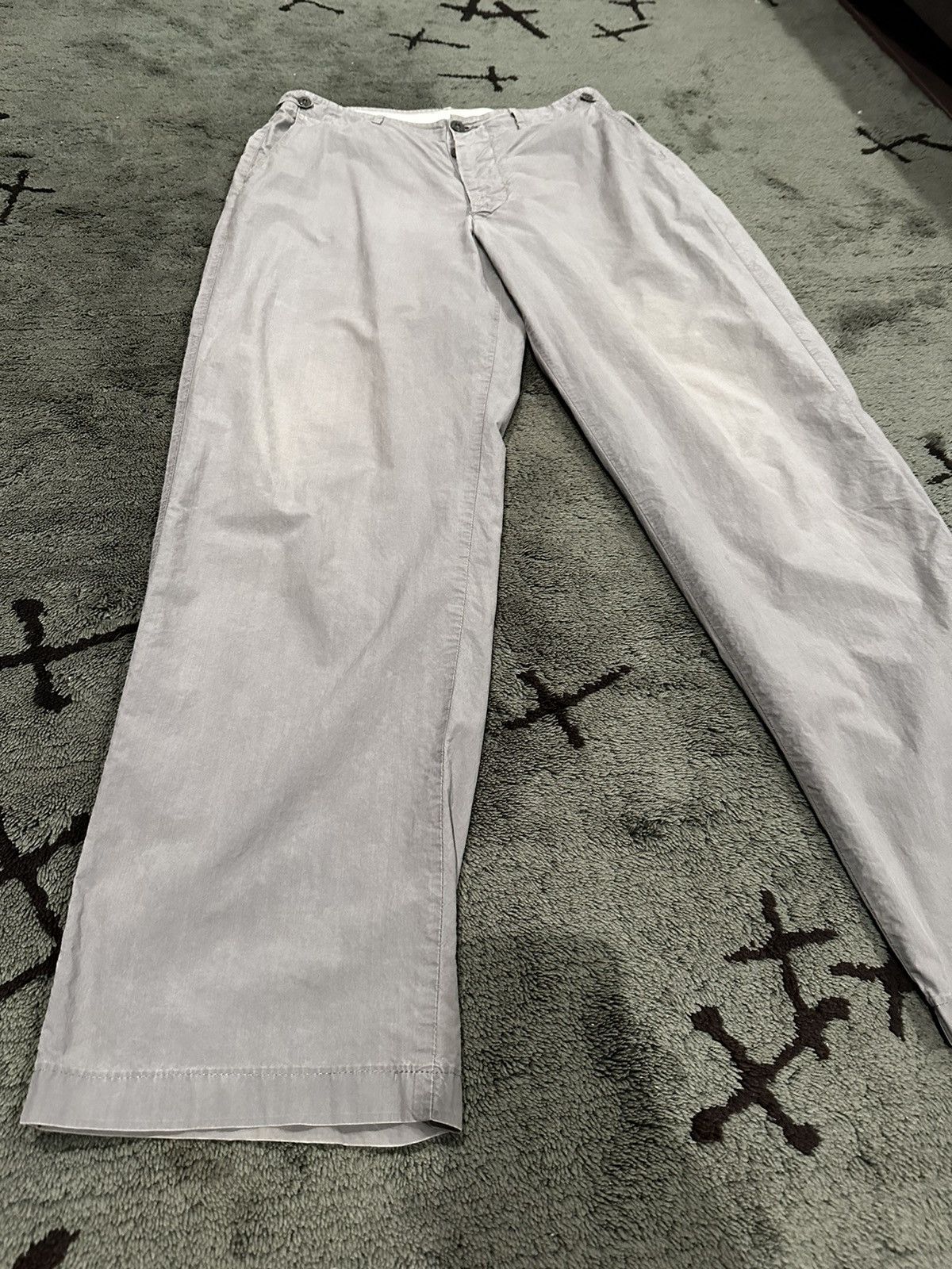 Stone Island Vintage Stone Island Light Grey Trousers Size US 32 / EU 48 - 4 Thumbnail