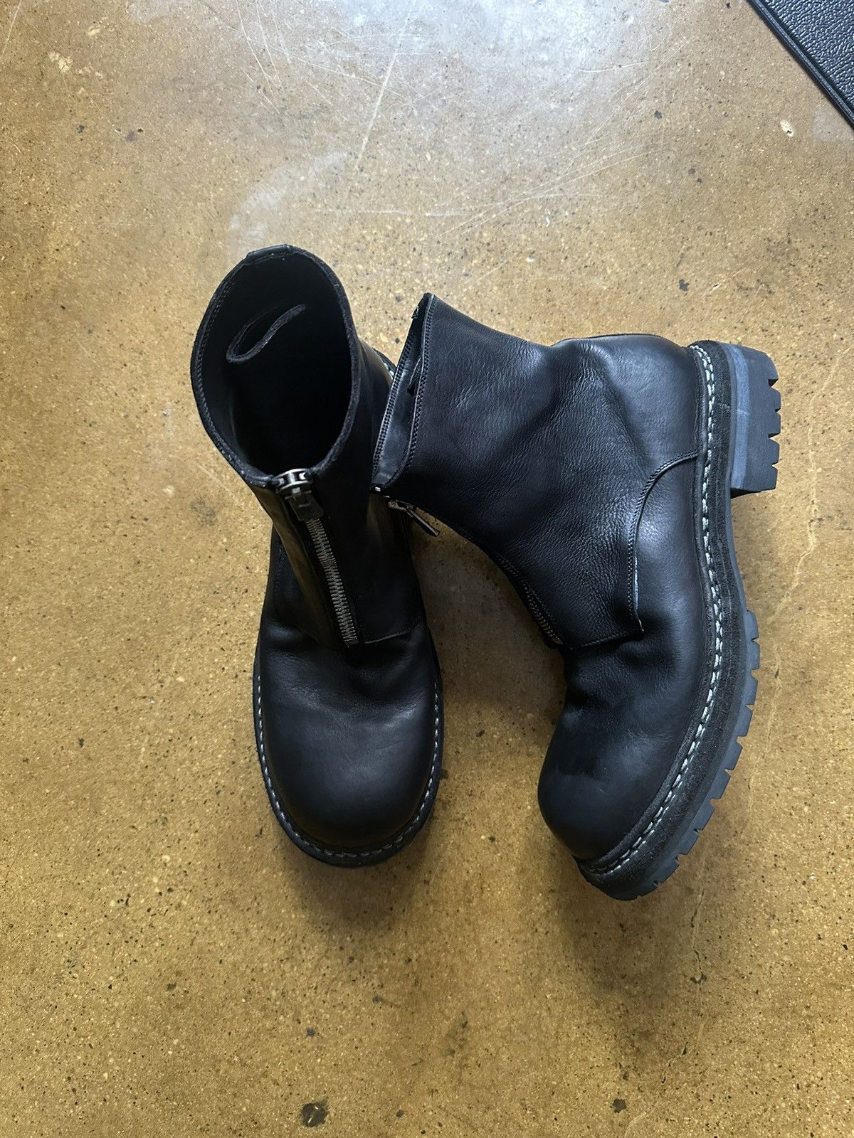 Guidi Guidi GR05V Black Big Daddy Horse Leather Boots Size US 11 / EU 44 - 6 Thumbnail