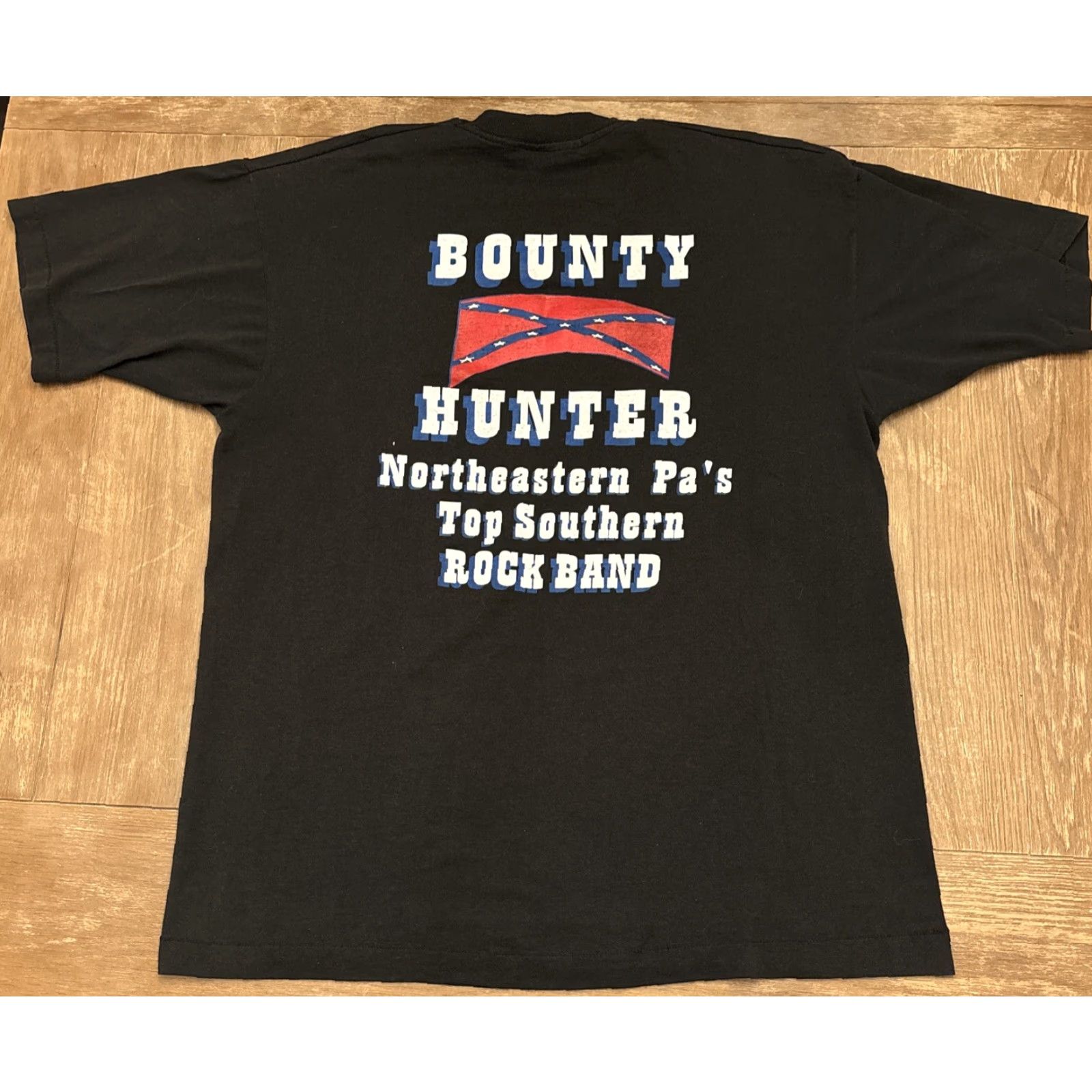 Fruit Of The Loom VINTAGE Bounty Hunter Country Rock Band T-Shirt Black Adult XL Single Stitch Mens Size US XL / EU 56 / 4 - 6 Thumbnail