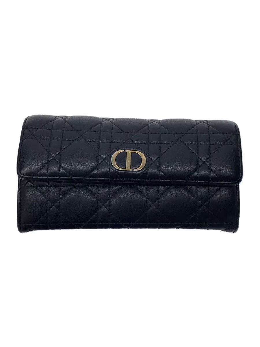 Dior Dior Cannage Quilted Leather Long Wallet Size ONE SIZE - 1 Thumbnail