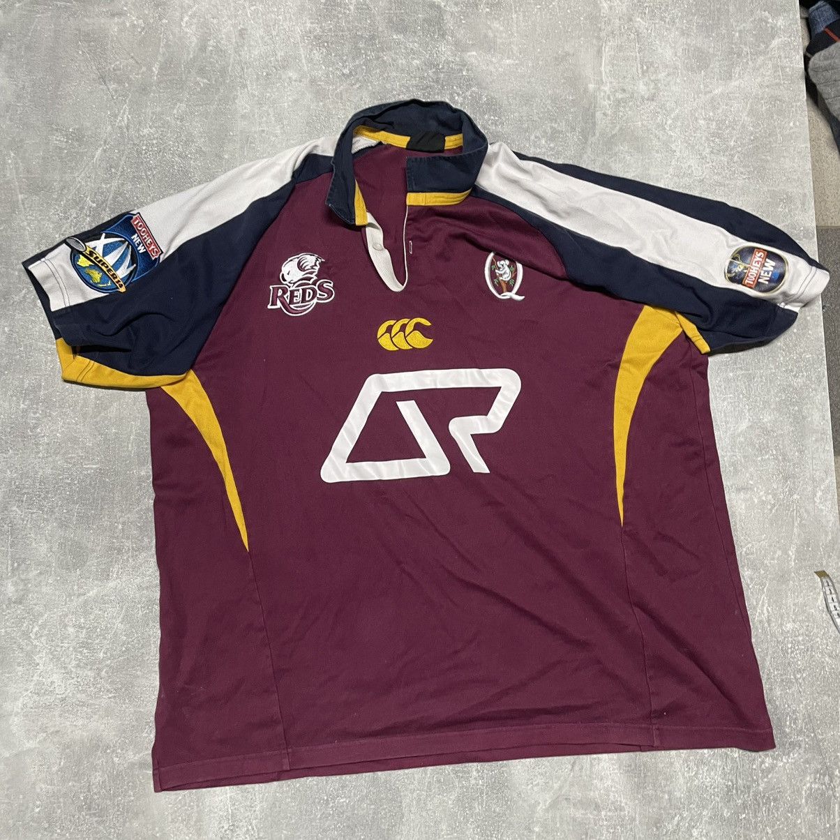 Canterbury of New Zealand Queensland Reds Vintage Canterbury Super 14 Rugby Jersey Size US XXL / EU 58 / 5 - 1 Thumbnail