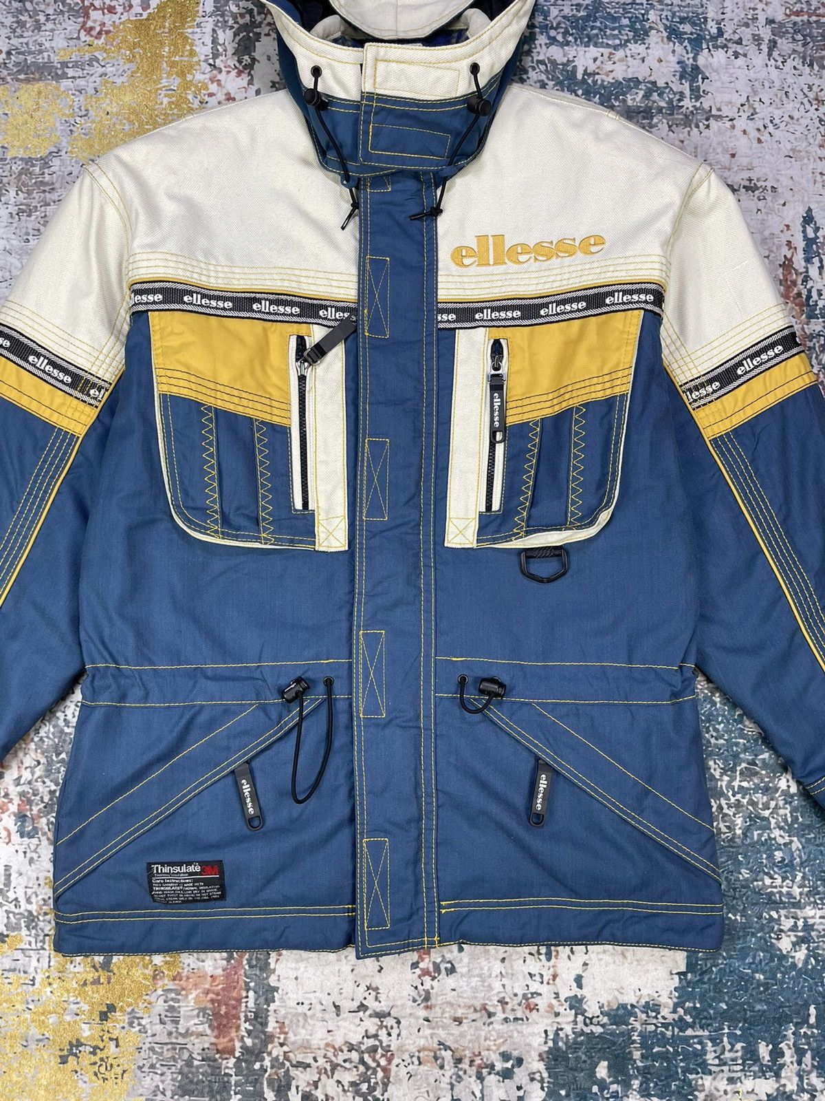Ellesse Vintage Ellesse Thinsulate 3M Thermal Parka Jackets Size US L / EU 52-54 / 3 - 2 Thumbnail