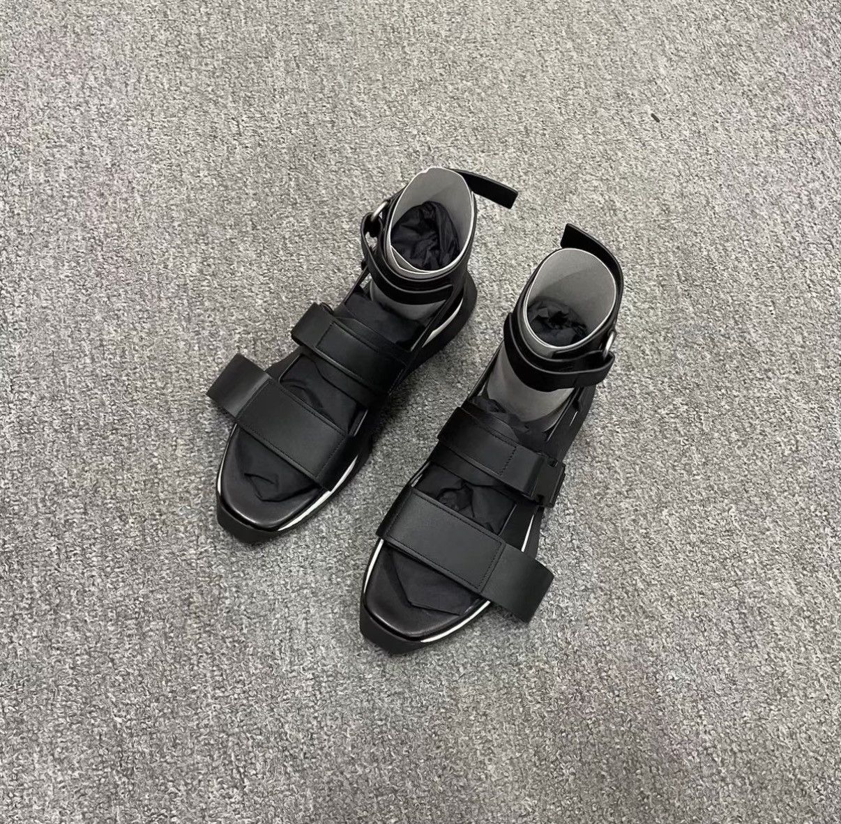 Rick Owens Rick Owens Black Sandals J41 Size US 8.5 / EU 41-42 - 2 Thumbnail