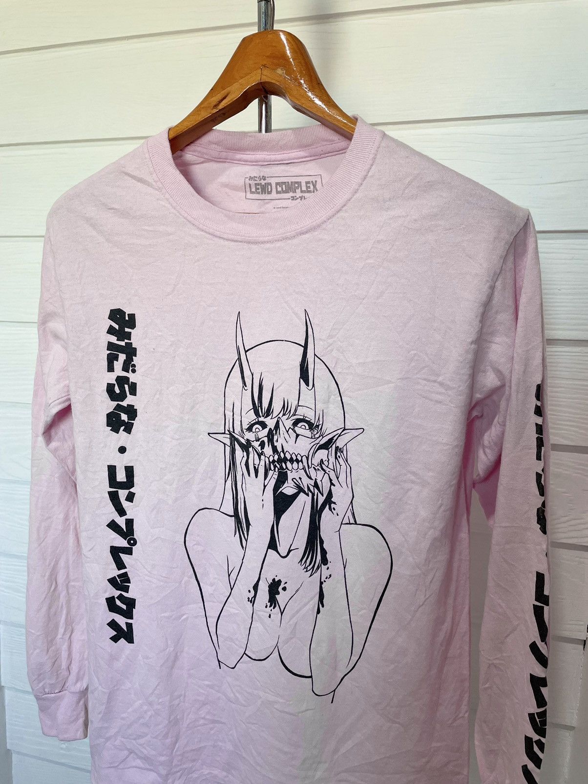 Anime DEMON WRITING LEWD COMPLEX ANIME LONG SLEEVE (2021) Size US S / EU 44-46 / 1 - 2 Thumbnail