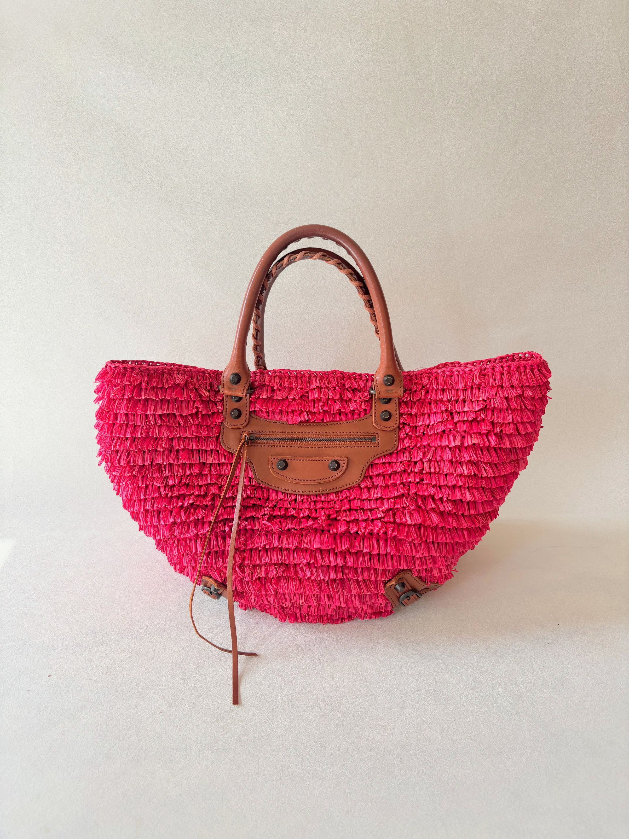Balenciaga Sac Panier Raphia Size ONE SIZE - 1 Thumbnail