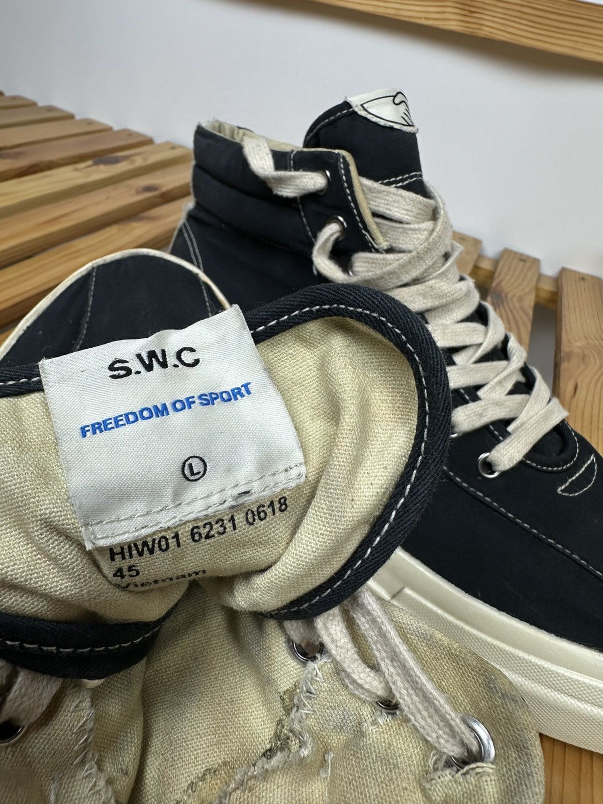Stepney Workers Club SWC Stepney Workers Club Hi Top Sneakers Size 45 Size US 11.5 / EU 44-45 - 9 Thumbnail