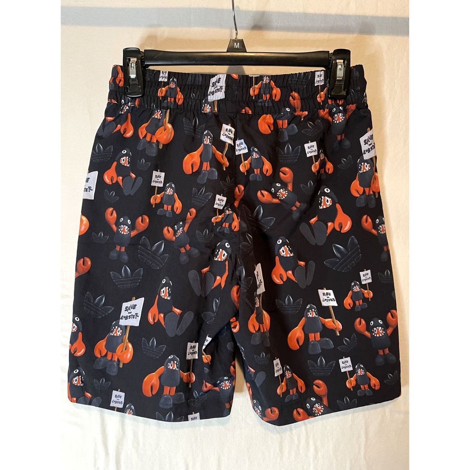Adidas Adidas Shorts Mens XS Philip Colbert PRIMEGREEN Save The Lobster HA4697 Black Athletic Shorts Mens XS Size US 27 - 7 Thumbnail