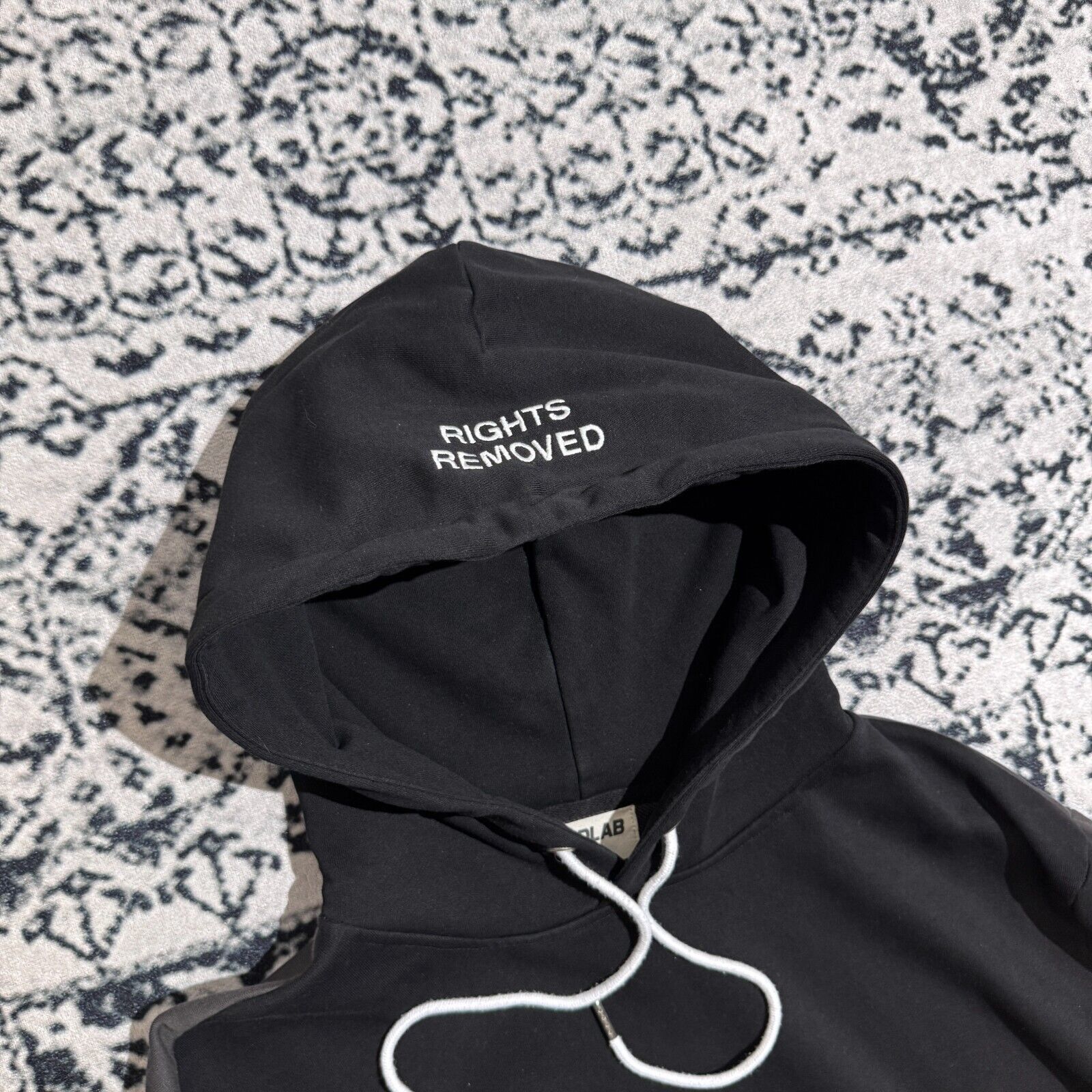 Vintage Vintage Hoodlab Unisex Gray Black Cotton Hoodie Size XL Size US XL / EU 56 / 4 - 5 Thumbnail