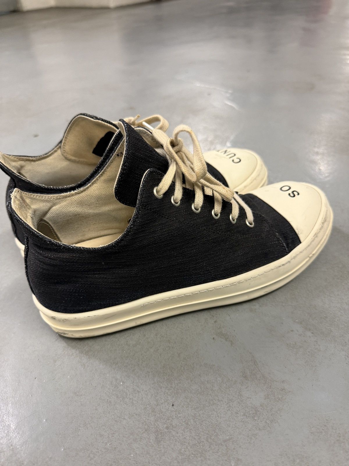 Rick Owens Drkshdw Rick Owens Drkshdw “So Cunt” Low Ramones Size US 10 / EU 43 - 3 Thumbnail