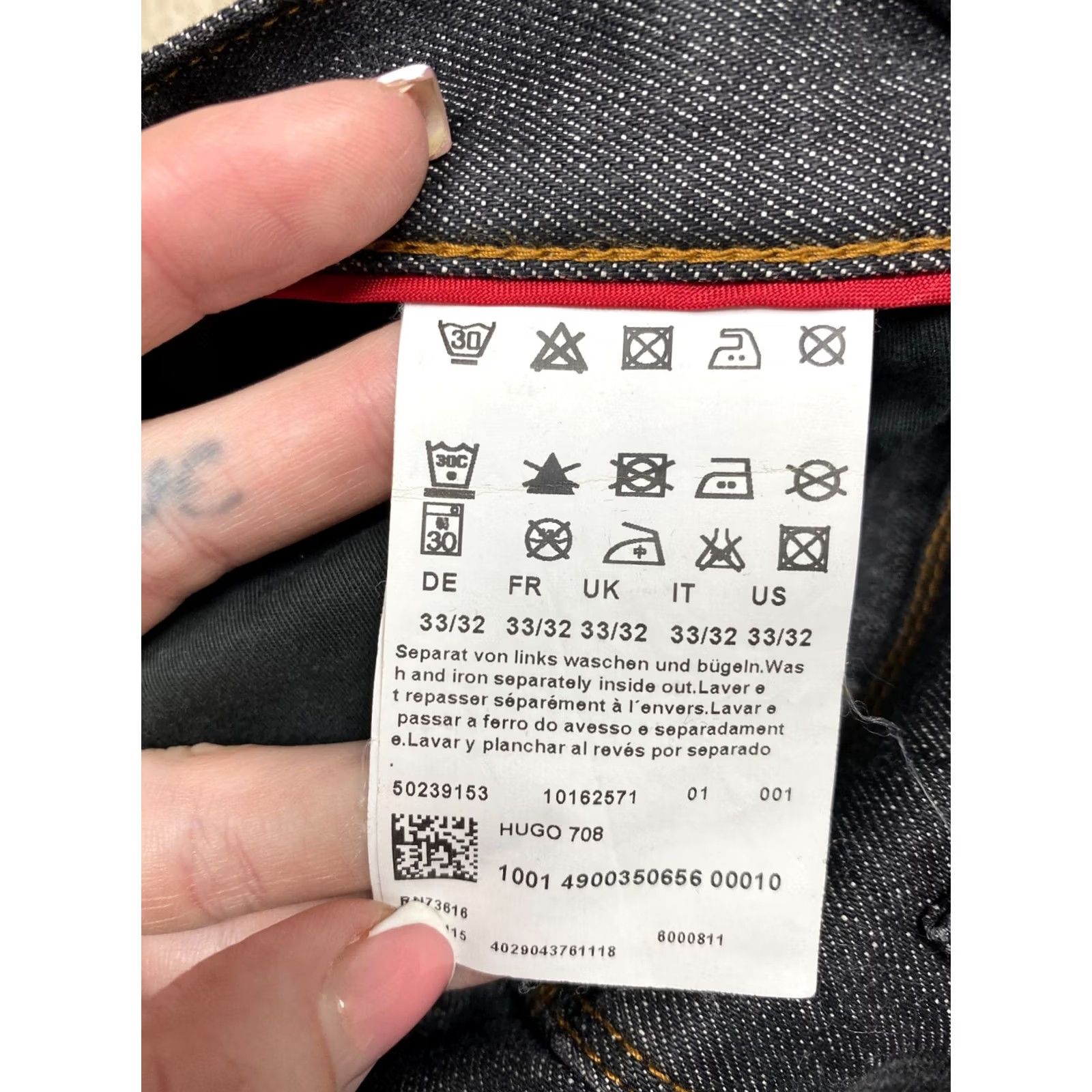 Hugo Boss Hugo Boss Jeans Mens Denim Pants Size 33 Blue Cotton Denim Straight Regular Inseam 32 Vintage No Size US 33 - 5 Thumbnail