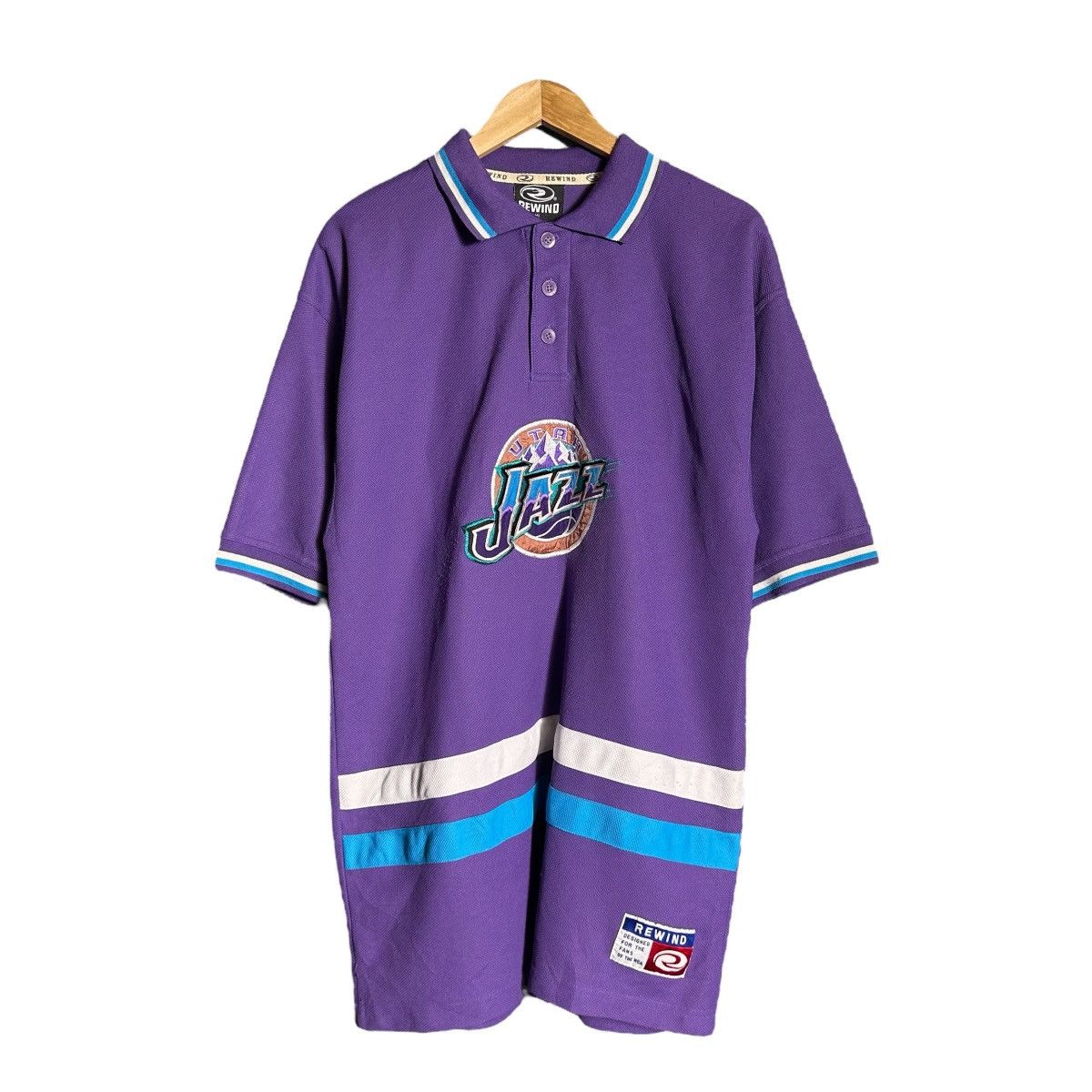 NBA × Vintage Vintage NBA Utah Jazz Big Logo embroidered Polos Size US XL / EU 56 / 4 - 1 Thumbnail