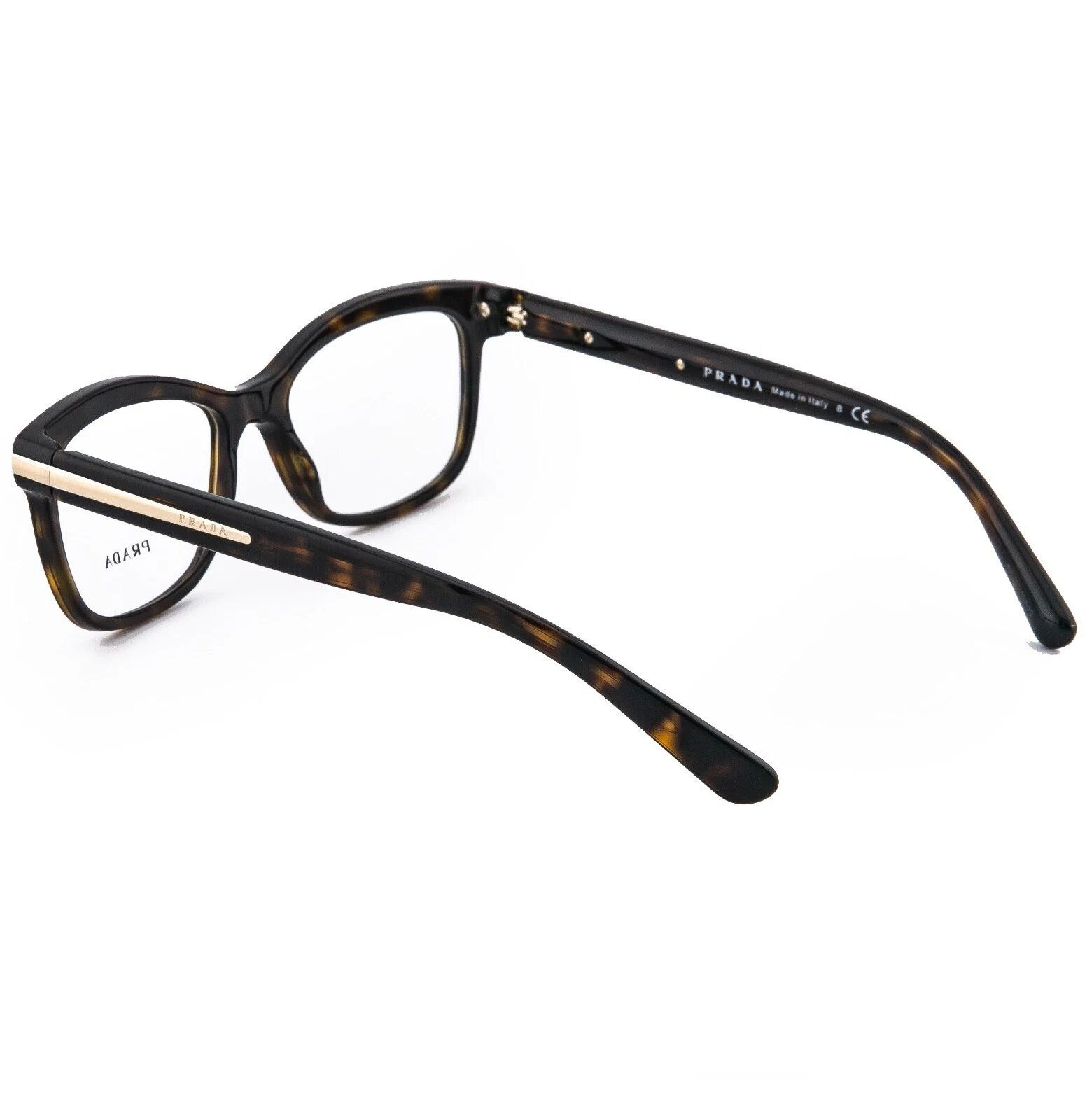 Prada PRADA JOURNAL PR10RV Brown Havana Eyeglasses Optical 10R Size ONE SIZE - 2 Thumbnail