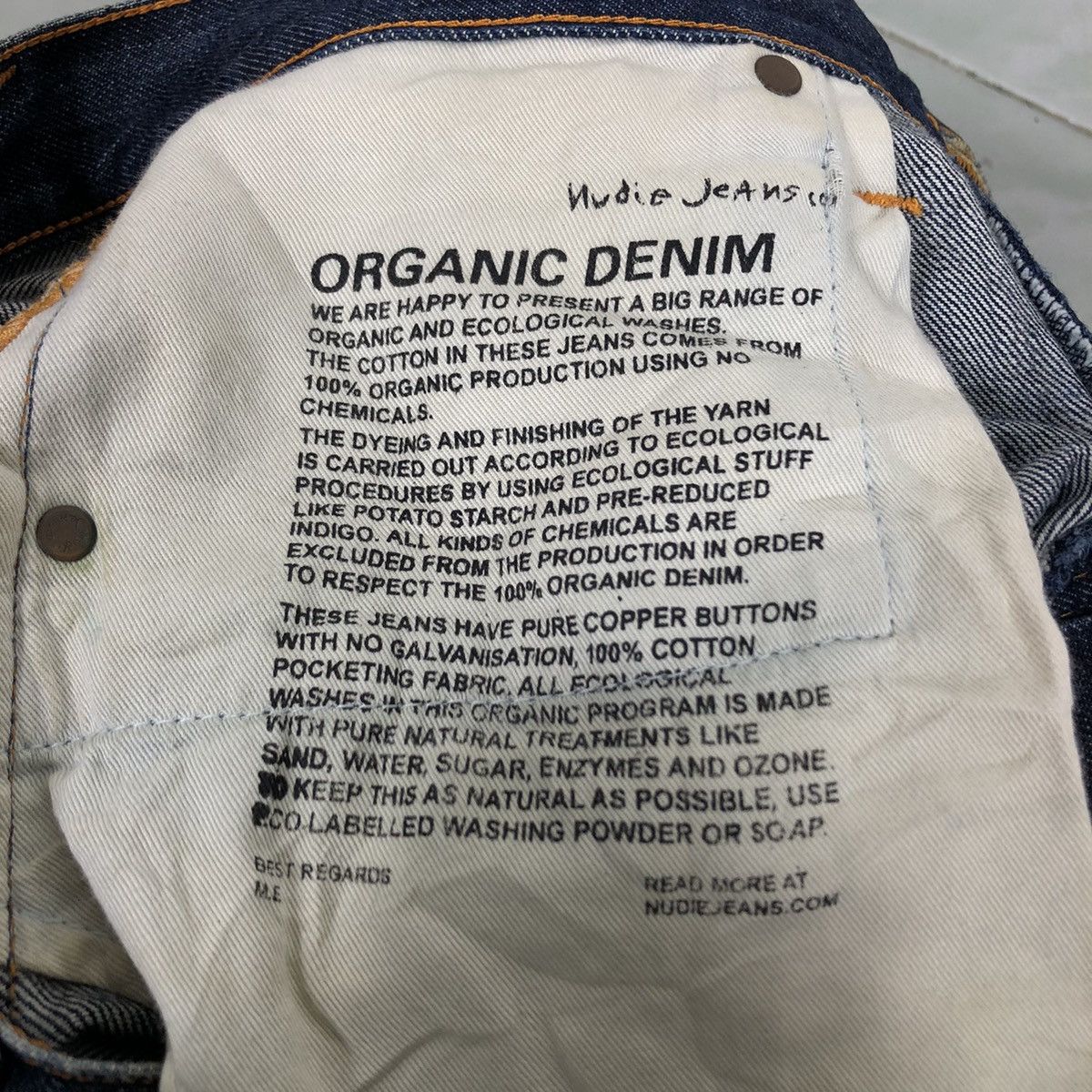 Japanese Brand 🔥Rare Distressed Denim Design Nudie Jeans Japan Made Size US 32 / EU 48 - 15 Thumbnail