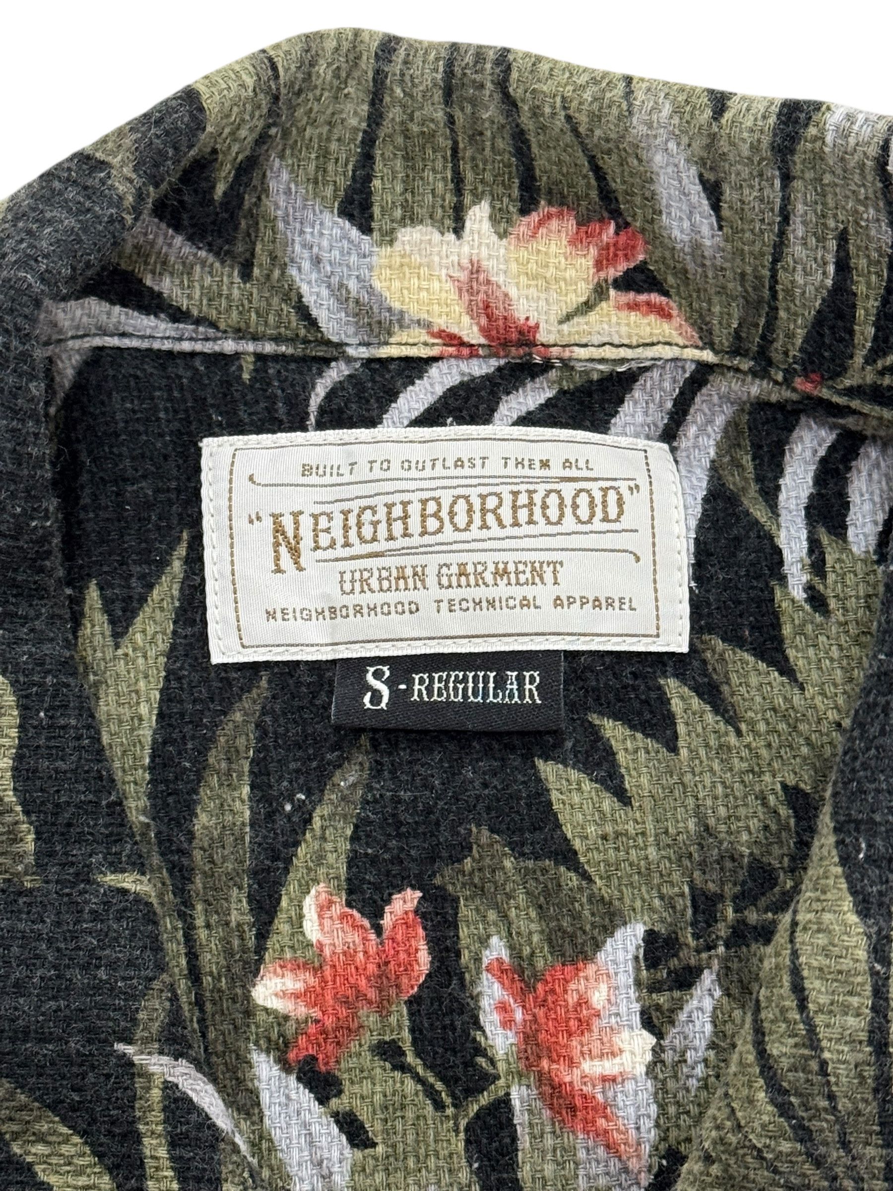 Neighborhood Neighborhood Japan Green Floral Aloha Button Up Shirt Size US S / EU 44-46 / 1 - 4 Thumbnail