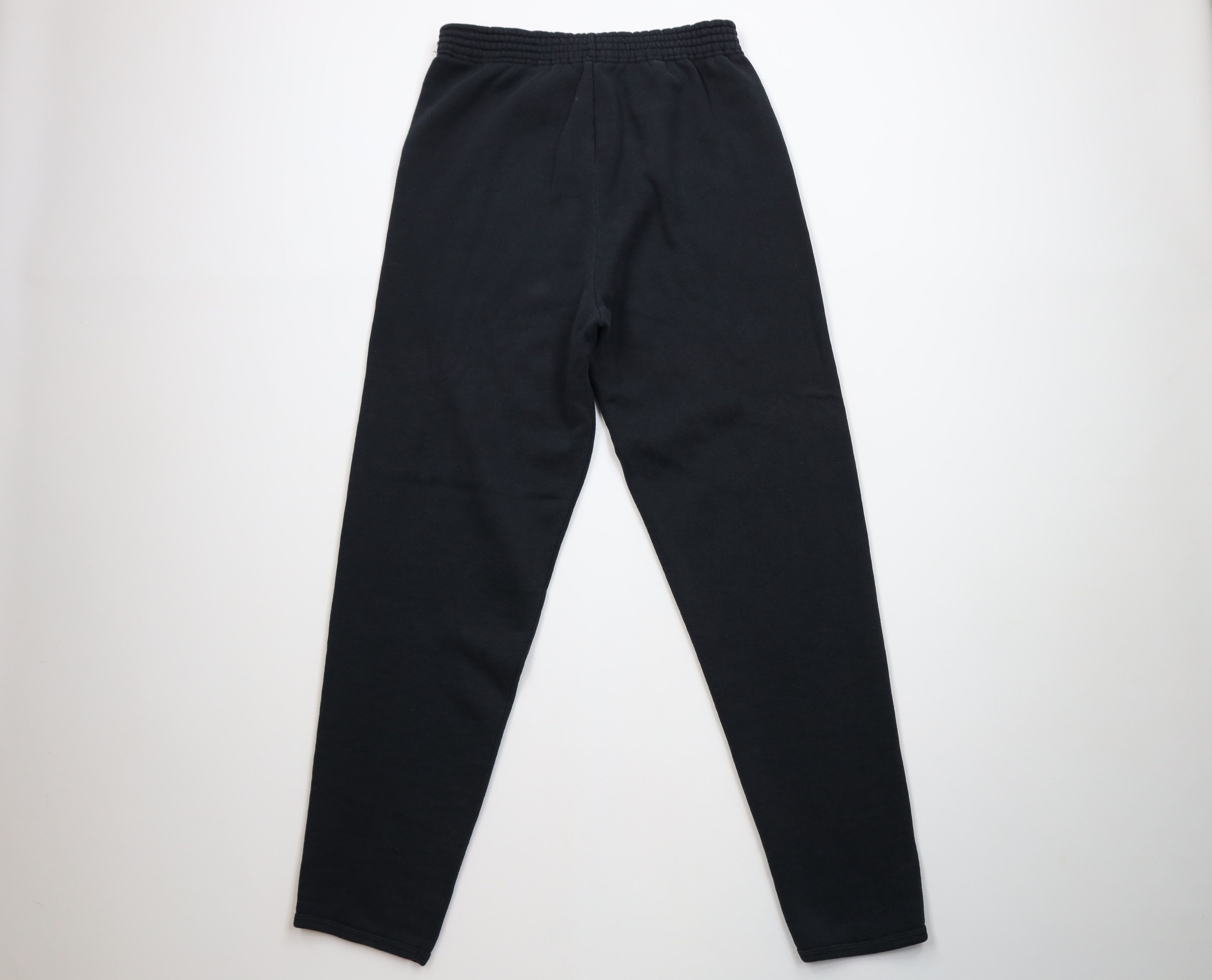 Vintage Vintage 90s Streetwear Tapered Leg Sweatpants Black USA Size 28" / US 6 / IT 42 - 8 Thumbnail