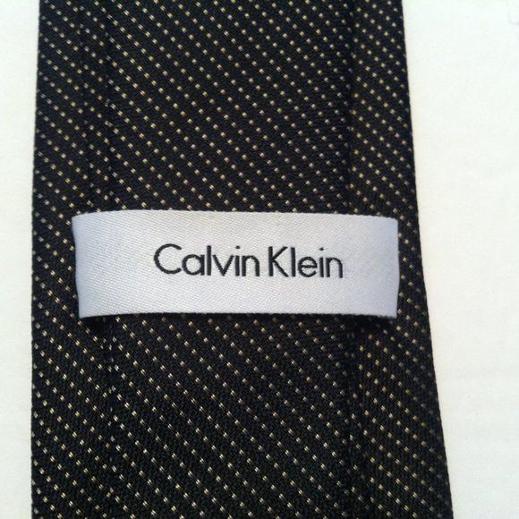 Calvin Klein CALVIN KLEIN MEN'S NEW BLACK 100%SILK TIE WIDTH: 3" Size ONE SIZE - 3 Thumbnail