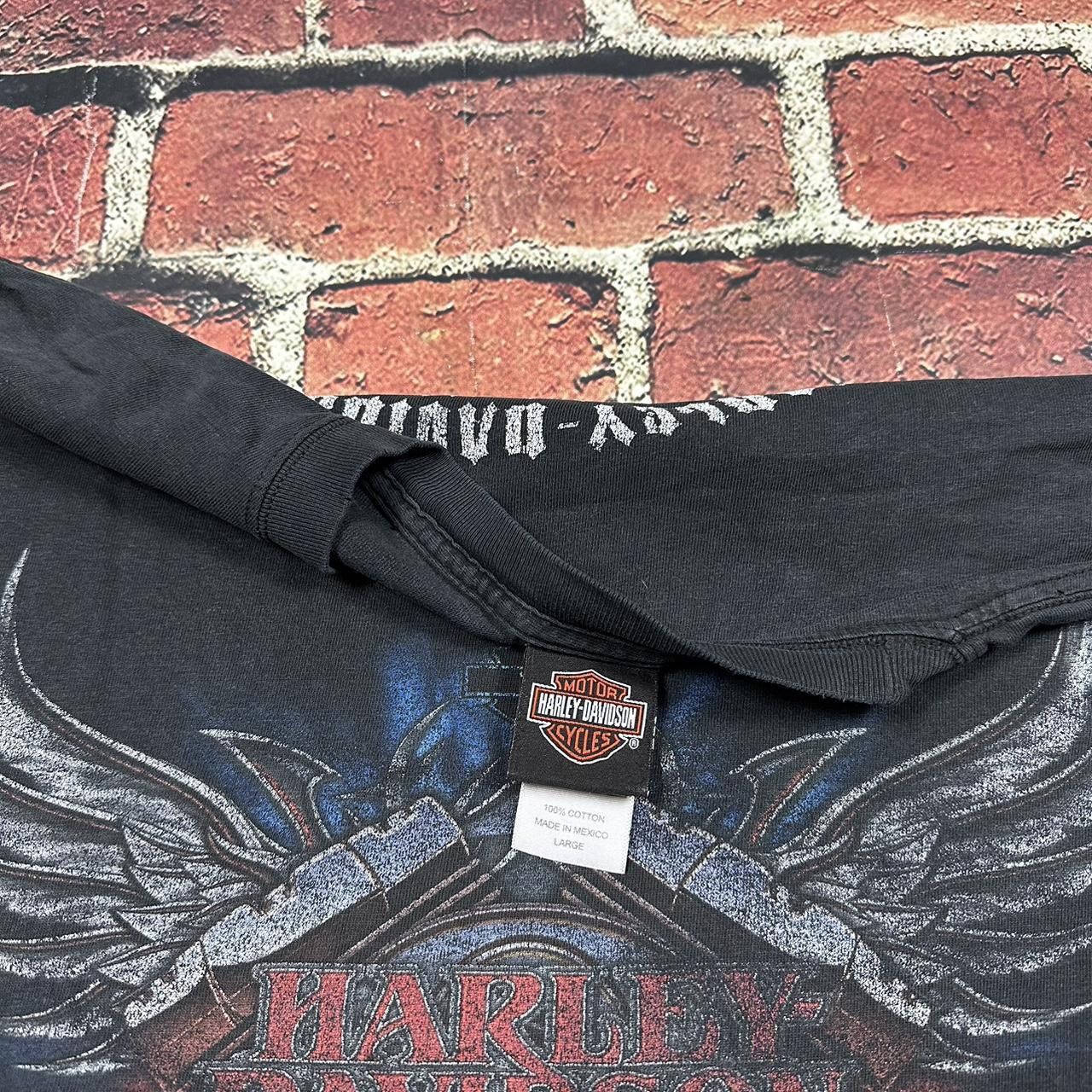 Vintage Vintage Harley Davidson Distressed Flames Tribal T-Shirt Size US L / EU 52-54 / 3 - 5 Thumbnail