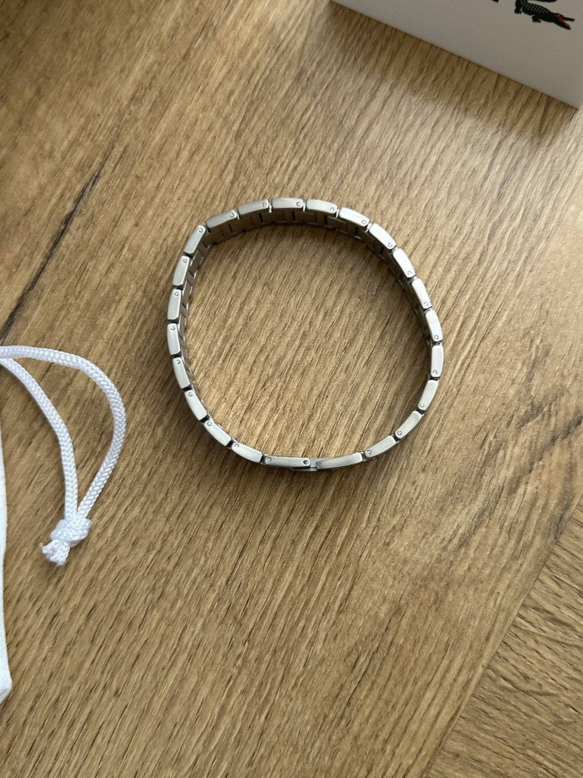 Lacoste Lacoste Metropole Silver New Men Bracelet Size ONE SIZE - 5 Thumbnail
