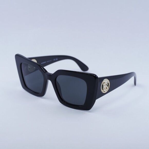 Burberry Burberry Daisy BE4344 300187 Sunglasses Black Cat Eye Frame Size ONE SIZE - 2 Thumbnail