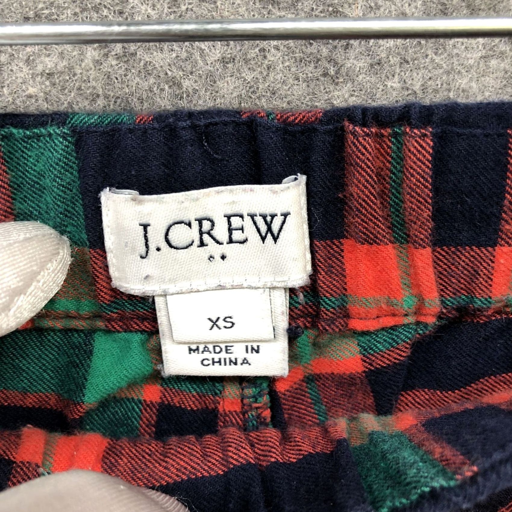 J.Crew J.CREW Pajama Pants Womens XS Flannel Plaid Holiday Cotton Size 26" / US 2 / IT 38 - 5 Thumbnail