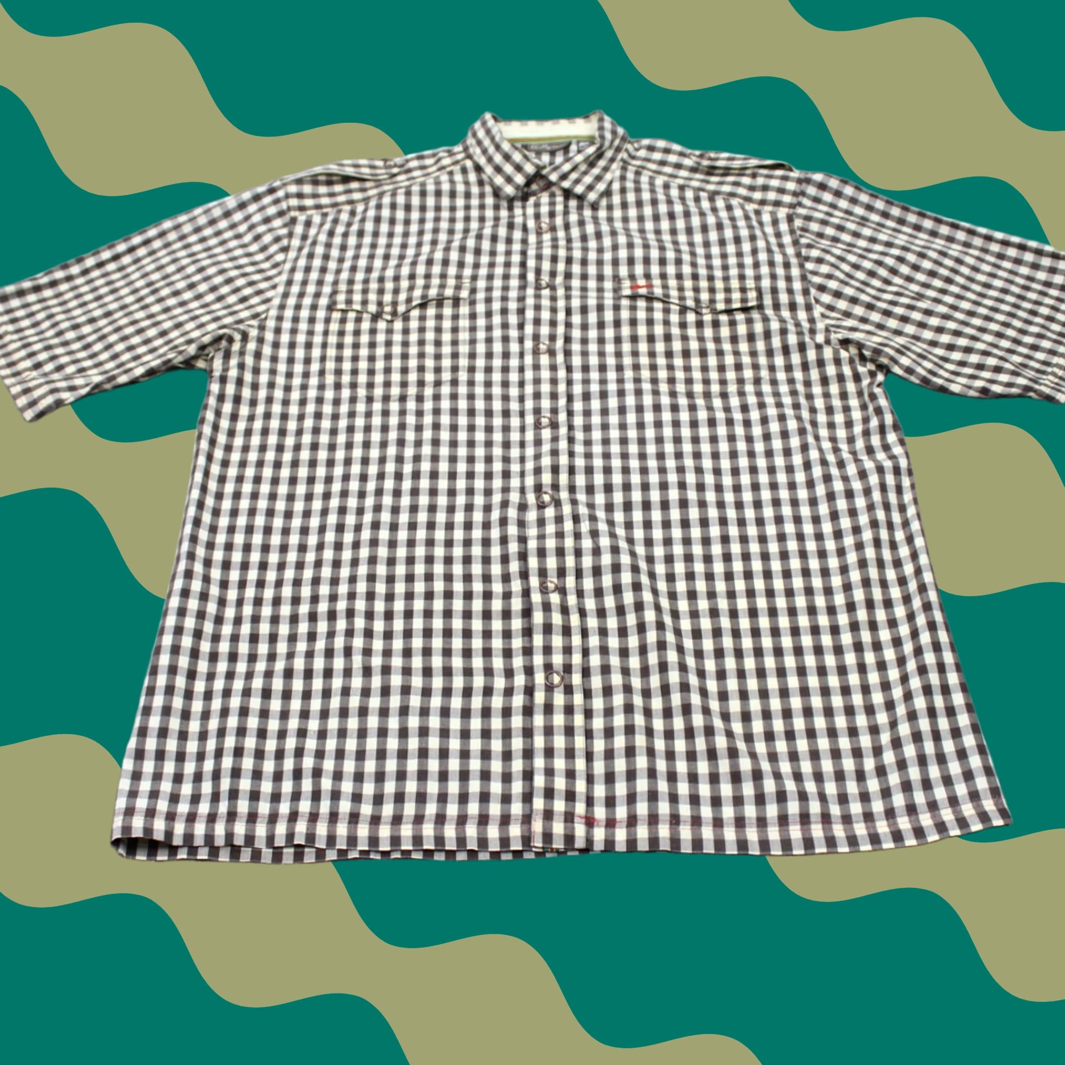 Vintage A. Tiziano Shirt Mens 3XL XXXL Brown/Yellow Plaid Long Sleeve Cotton Button Up Shirt Size US XXL / EU 58 / 5 - 1 Thumbnail