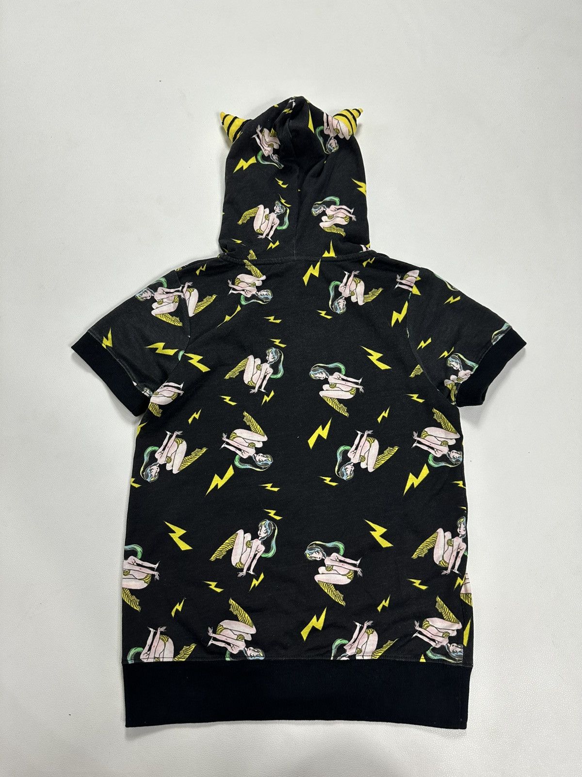 Anime × Japanese Brand Kagame Inuyasa Horn Devil Bunny punk Shortsleeve Hoodie Size S / US 4 / IT 40 - 8 Thumbnail