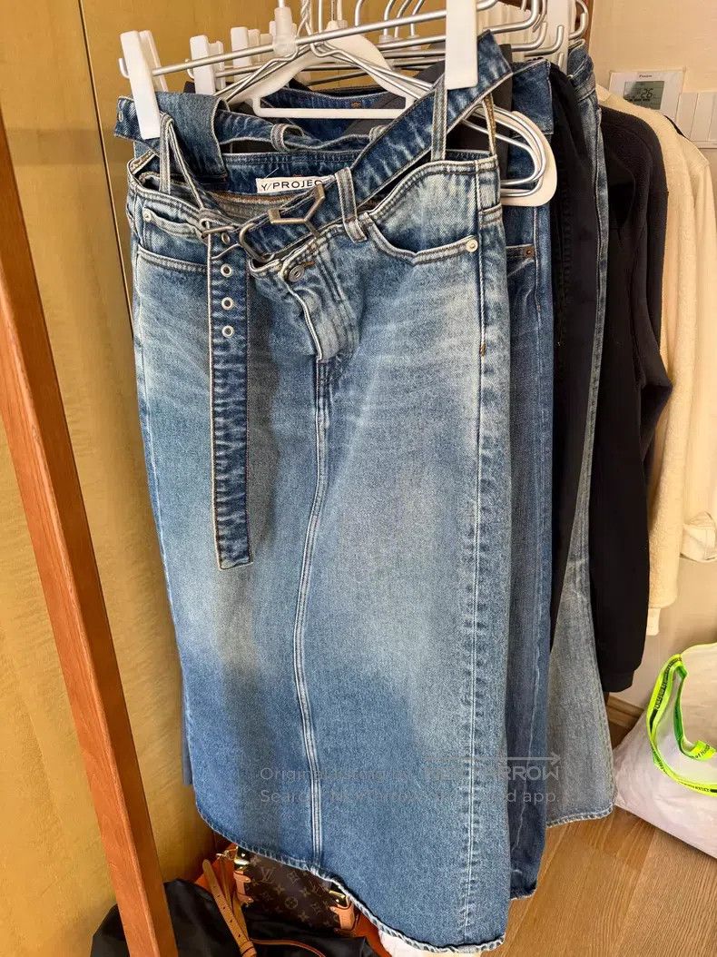 Y/Project Y/Project Size XS Denim Skirt Size 23" - 1 Thumbnail