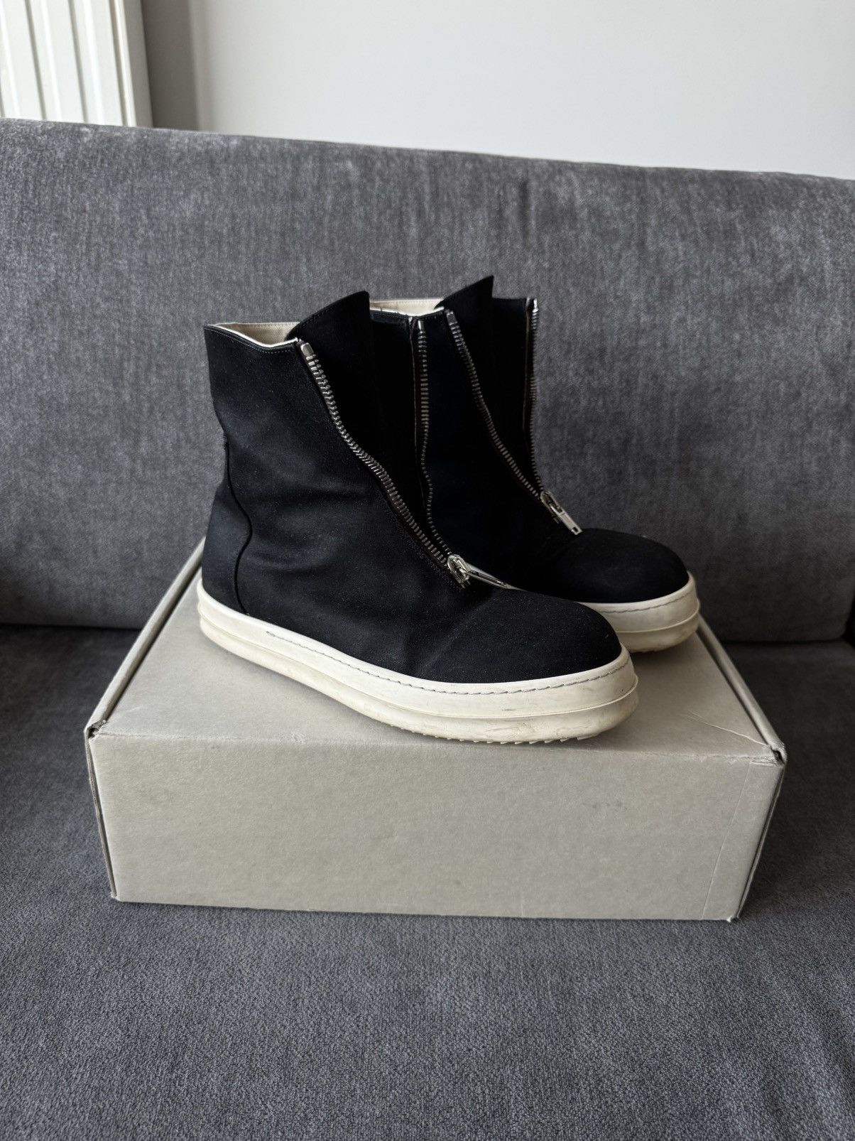 Rick Owens Drkshdw Rick Owens Zip Front Boots Avantgarde Sneakers Mens Size US 10.5 / EU 43-44 - 1 Thumbnail