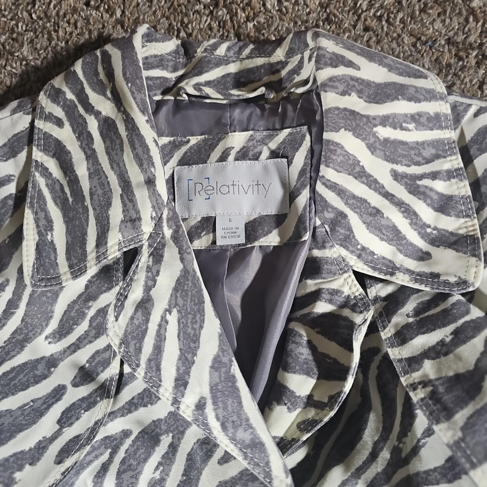 Other Relativity Zebra Sz 5 Safari Jacket Size M / US 6-8 / IT 42-44 - 4 Thumbnail