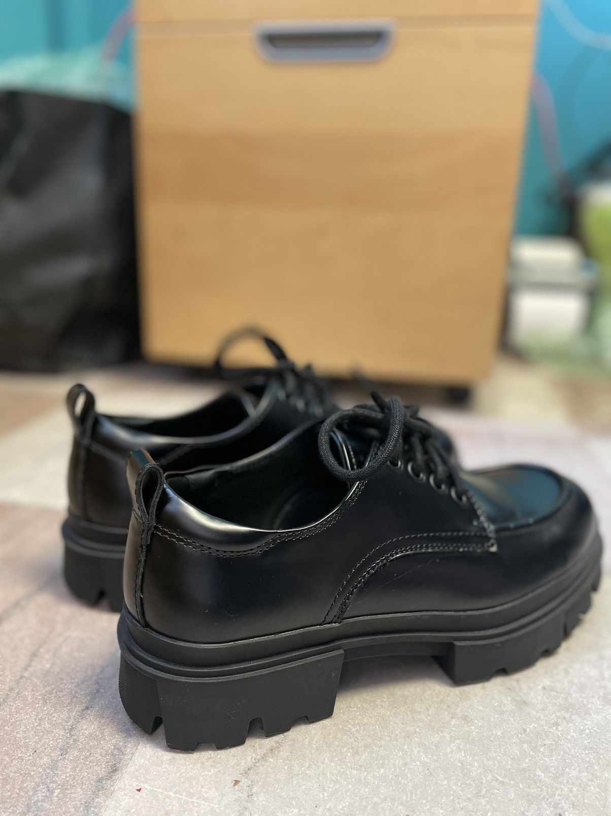 Zara Derby moc chunky track sole dress shoe Size US 11 / EU 44 - 5 Thumbnail