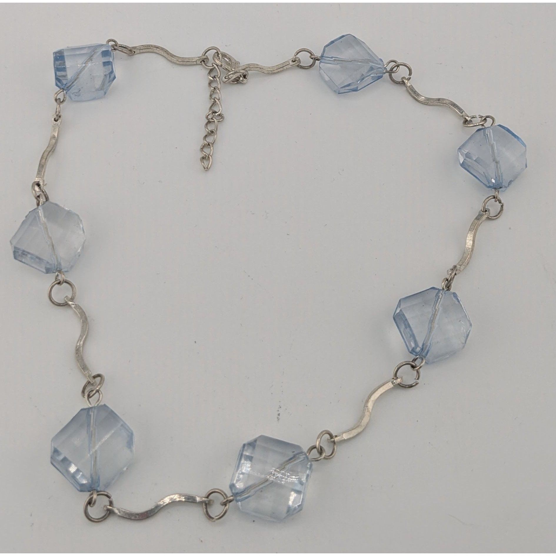 Other Ice Princess Necklace With Light Blue Geometric Beads & Silv Size ONE SIZE - 6 Thumbnail