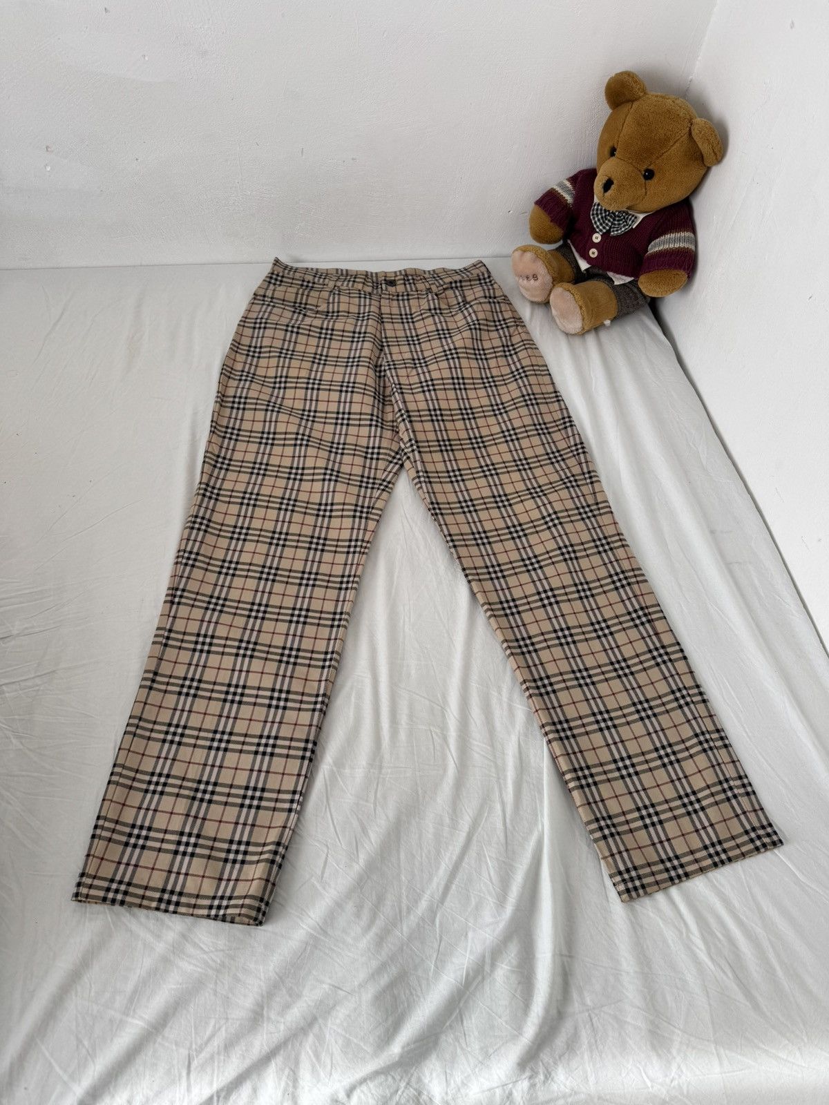 Vintage Burberry tartan trouswes