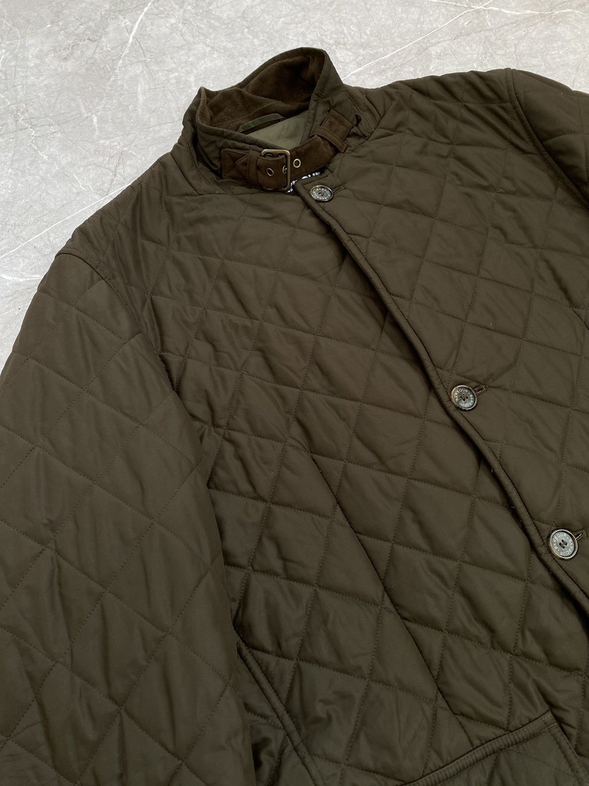 Barbour Vintage Y2K Barbour Quilted Lutz Casual Jacket Retro Hype Size US XXL / EU 58 / 5 - 3 Thumbnail
