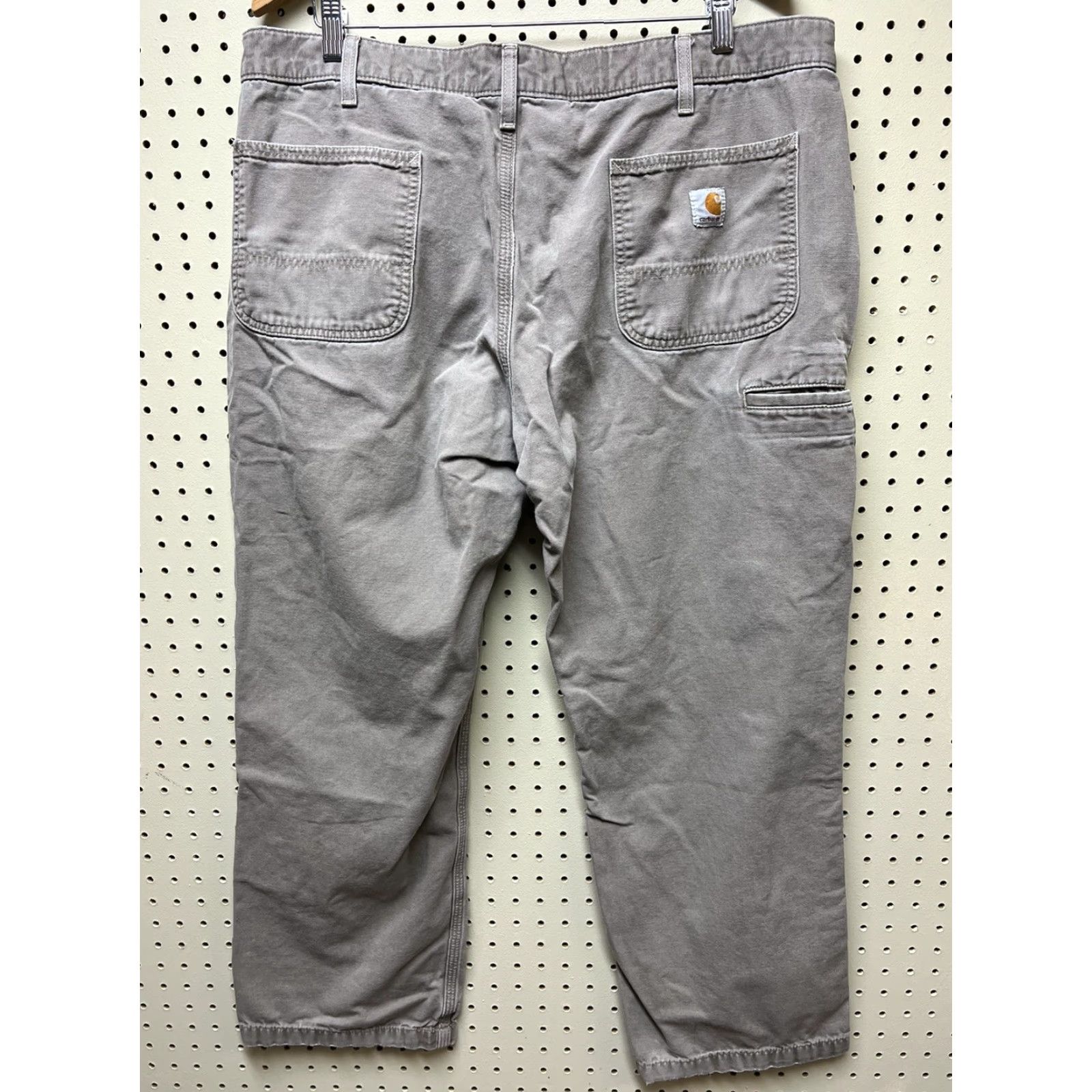 Carhartt VINTAGE Carhartt Pants Men Carpenter Canvas Cotton Brown Green 38X28 Work Distressed Mens Size US 38 / EU 54 - 3 Thumbnail