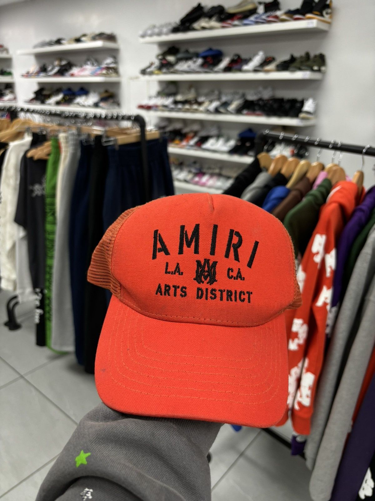 image of Amiri Orange Cap, Men's