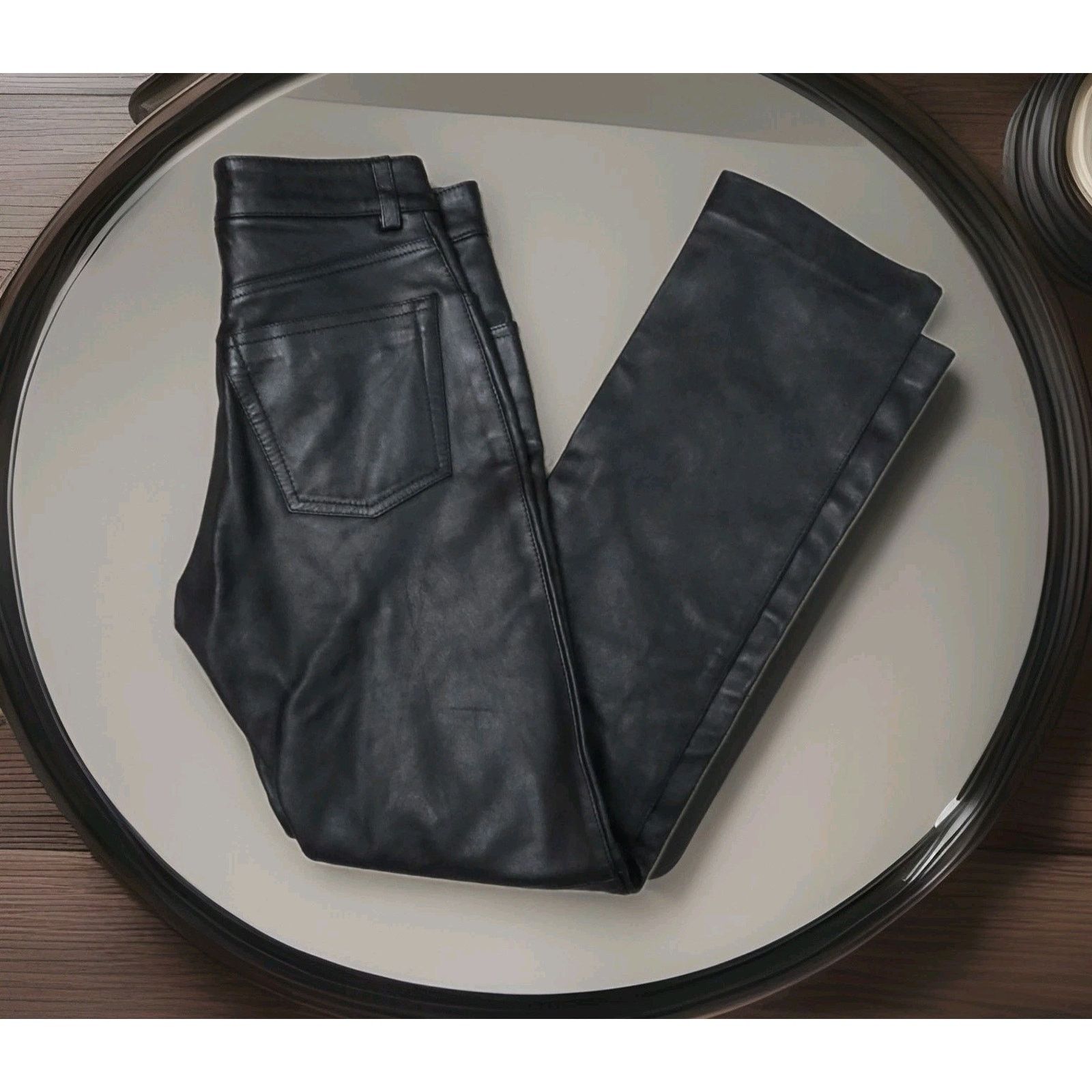 Gap GAP Womens Genuine Soft Leather Motorcycle Western Punk 2 Size 27" / US 4 / IT 40 - 5 Thumbnail