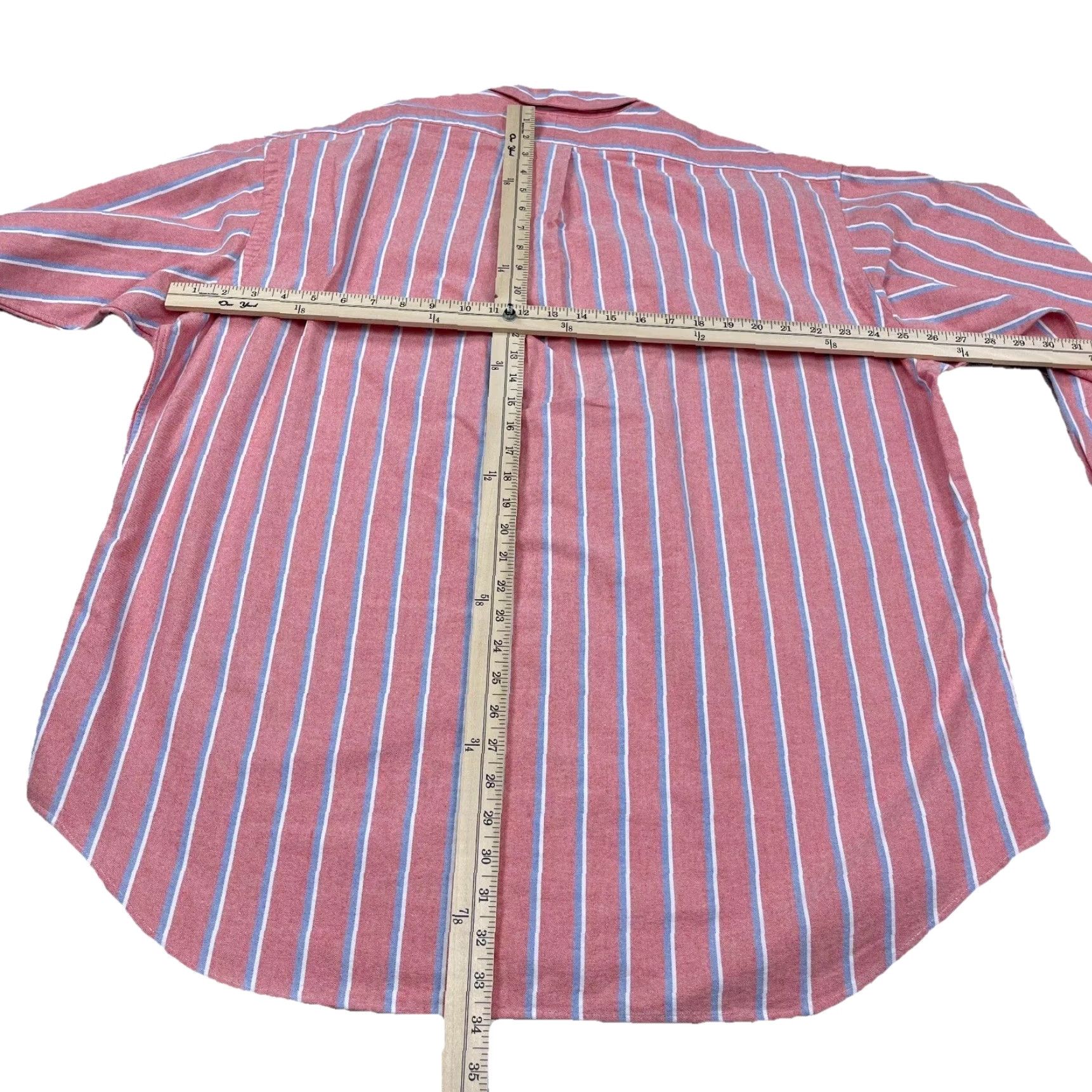 Ralph Lauren Ralph Lauren Shirt Men XL Pink Purple Oxford Button-Up Classic Fit Cotton Size 46R - 6 Thumbnail