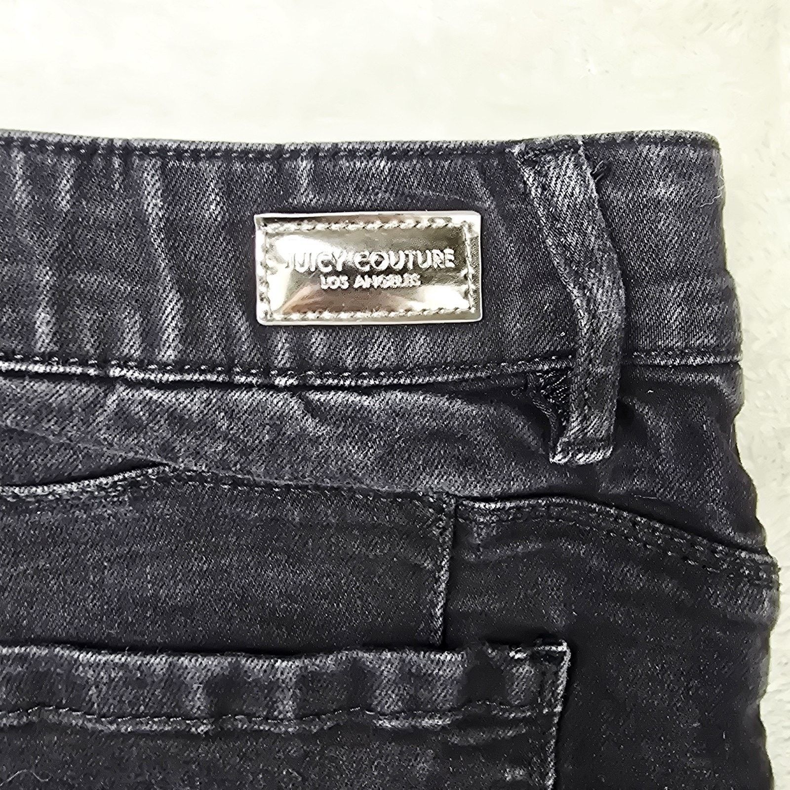 Juicy Couture Juicy Couture Capri Jeans Women Size 8 Black Strech 30x22 Size 30" / US 8 / IT 44 - 9 Thumbnail