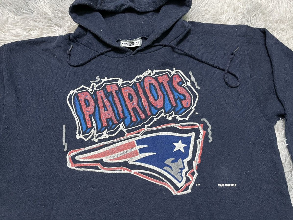 NFL 1994 NEW ENGLAND PATRIOTS HOODIE DISTRESSED Size US L / EU 52-54 / 3 - 5 Thumbnail