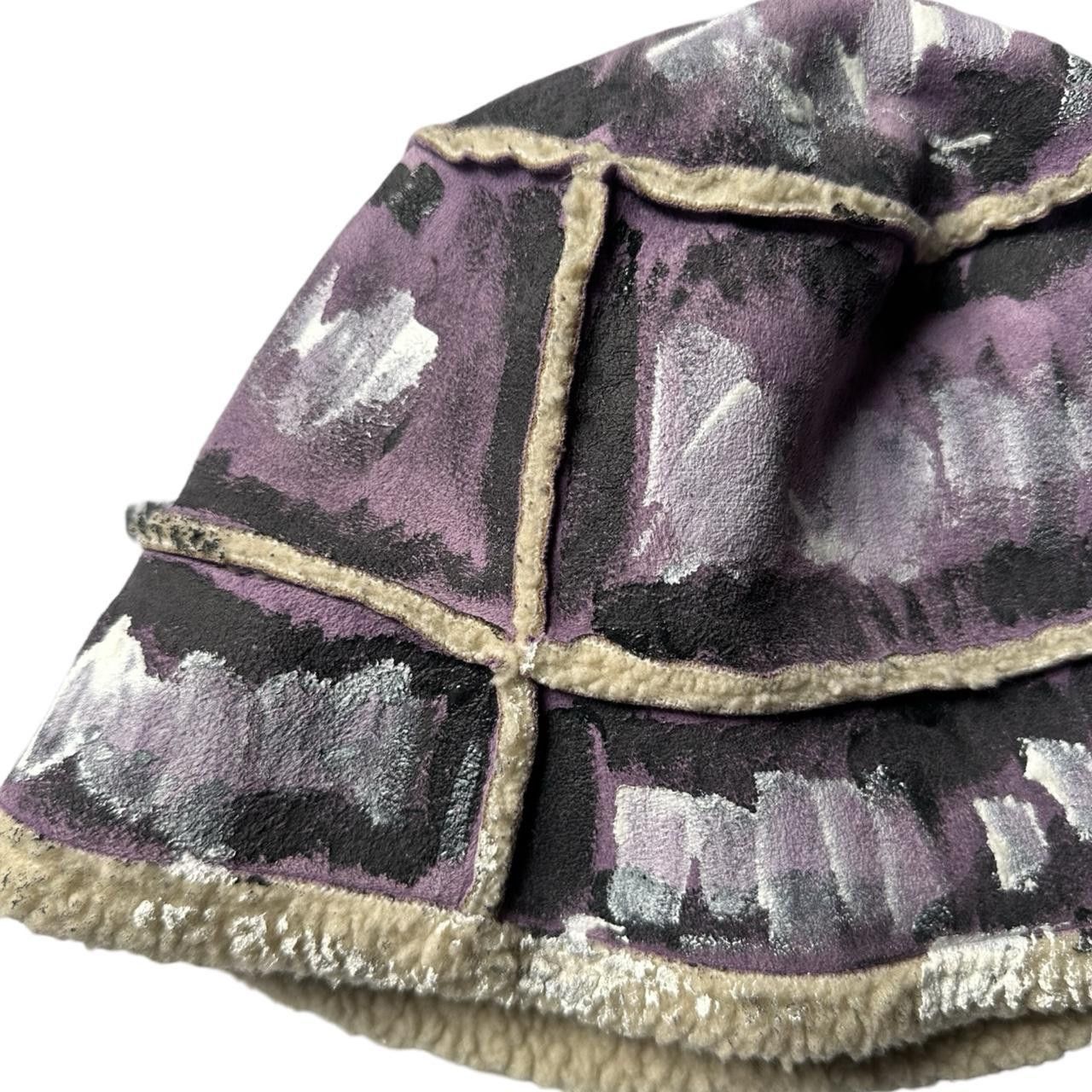 Other ASTROBOI* Lavender Painted Faux Suede Sherpa Bucket Hat Size ONE SIZE - 8 Thumbnail