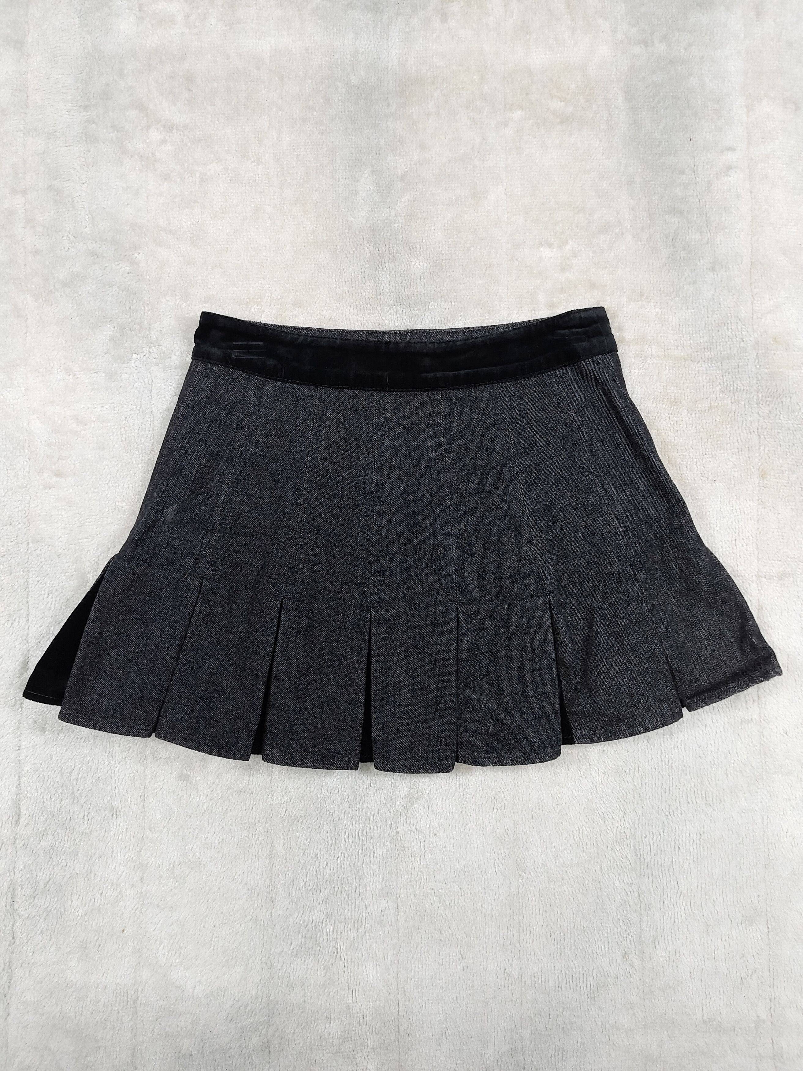 Alexander McQueen Alexander McQueen❤️‍🔥Military Couture Hybrid Denim Skirt Size 28" / US 6 / IT 42 - 8 Thumbnail