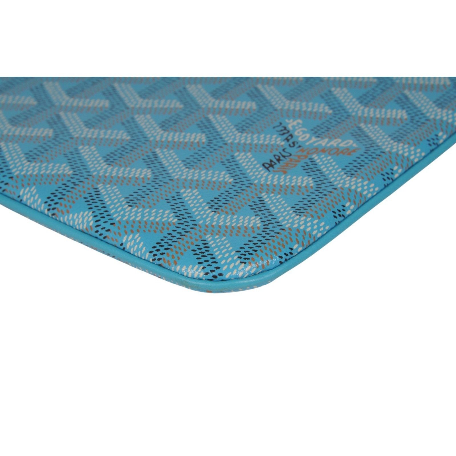 Goyard Senate MM Pouch Turquoise Blue Clutch Coated Canvas - 02643 Size ONE SIZE - 9 Thumbnail