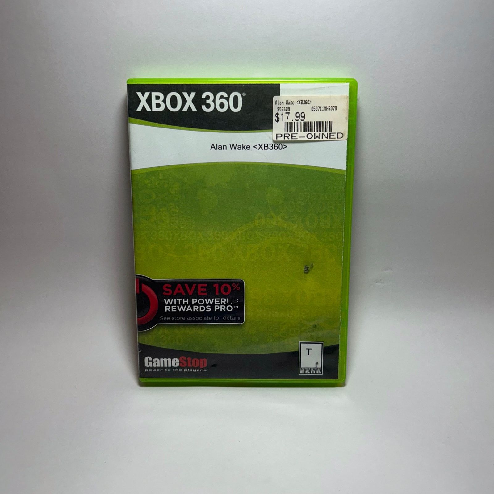 Microsoft Alan Wake - Loose - Xbox 360 Size 26 - 1 Thumbnail